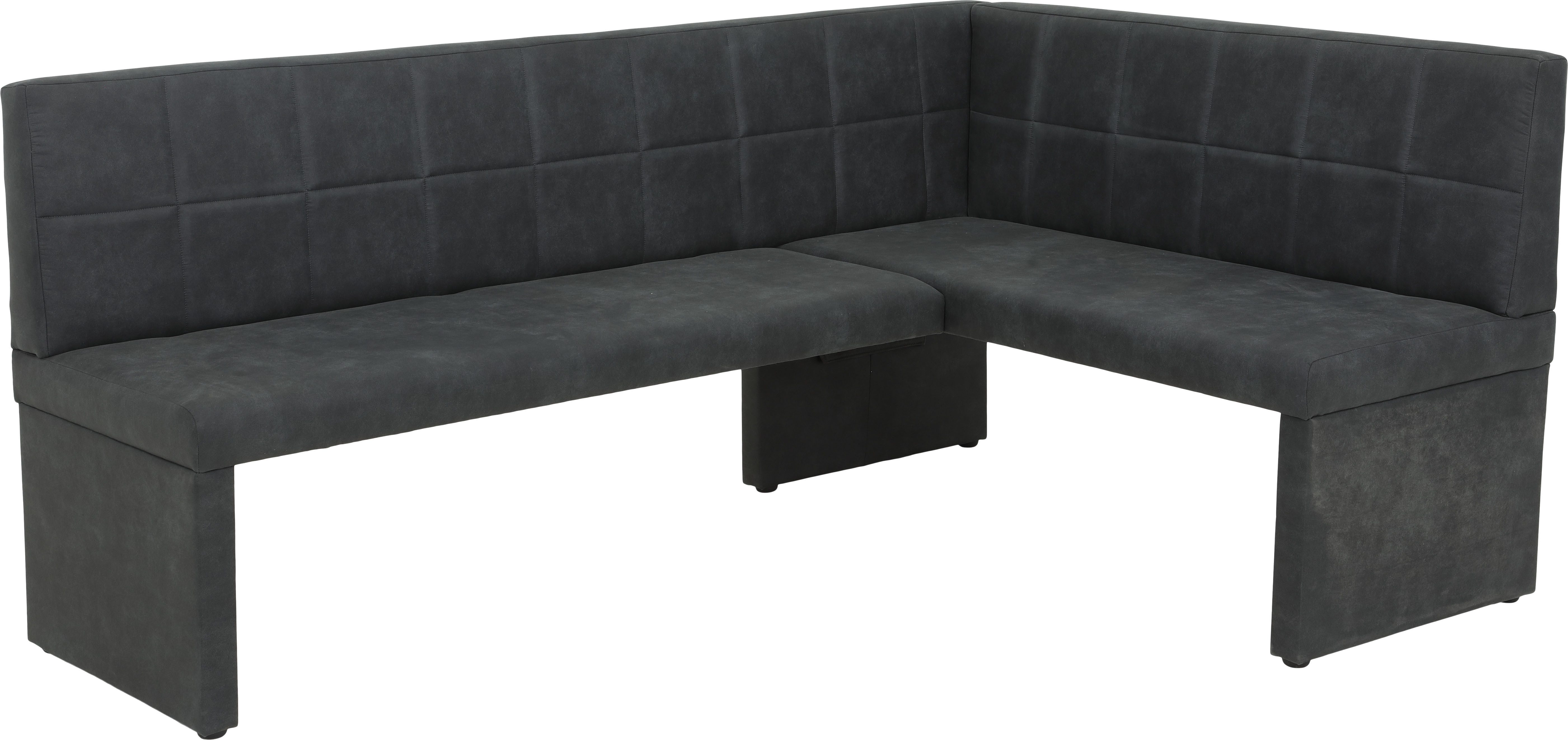 HELA Eethoek Spree Eettafel 140x90 cm met dikke rand, microvezel bekleding(4-delig)
