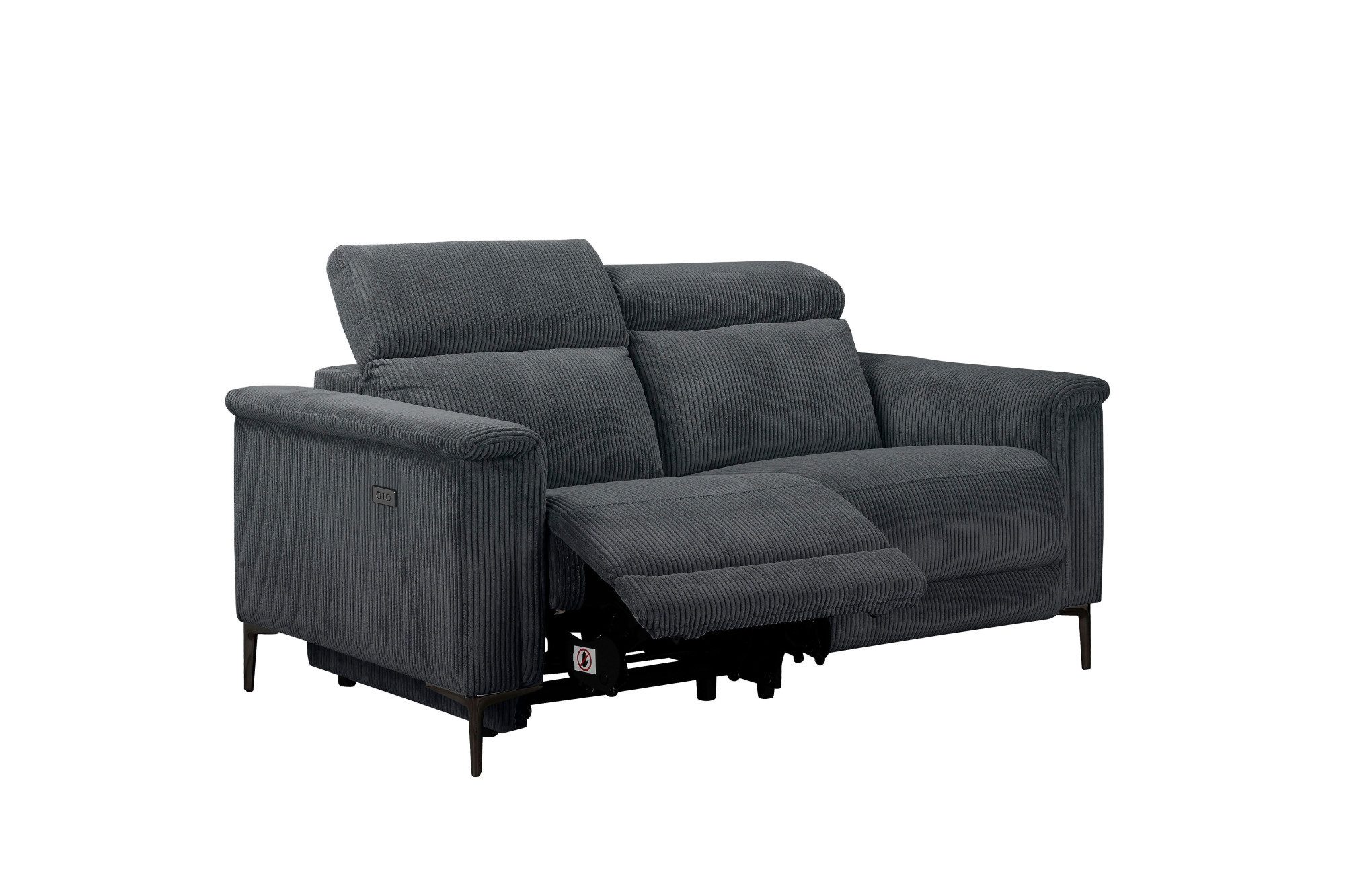 Places of Style 2-zitsbank Lund in Cord, met handmatige of elektrische