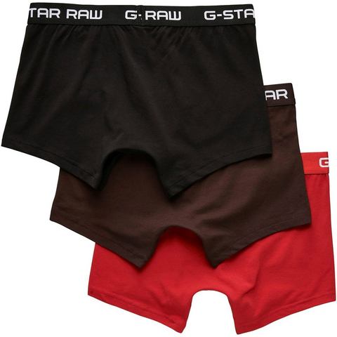 G-Star-boxershorts Classic Trunk 3 Pack in rood