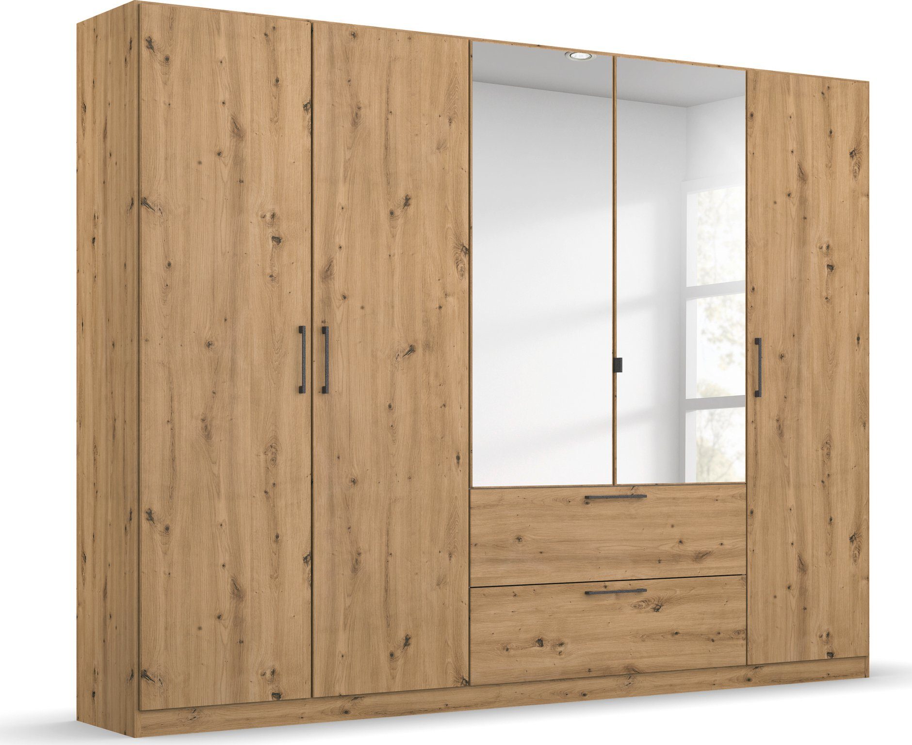 Slaapkamerserie Compleet slaapkamer Challenger (Set van 4 delen) Kast 2 breedtes, bed 3 breedtes, 2 nachttafels MADE IN GERMANY