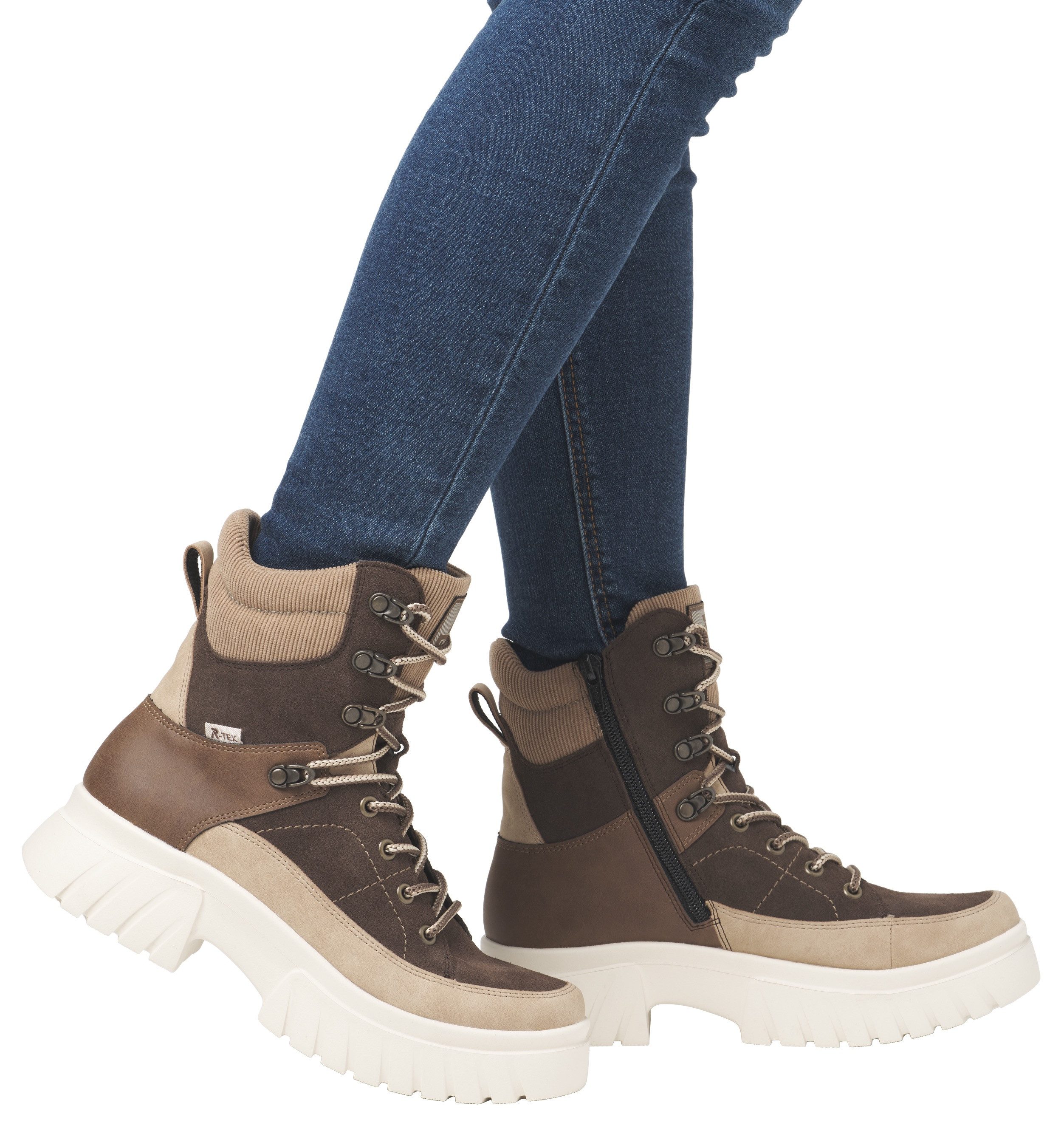 Rieker EVOLUTION Veterschoenen , outdoorboots, winterboots met waterafstotende r-tex-membraan