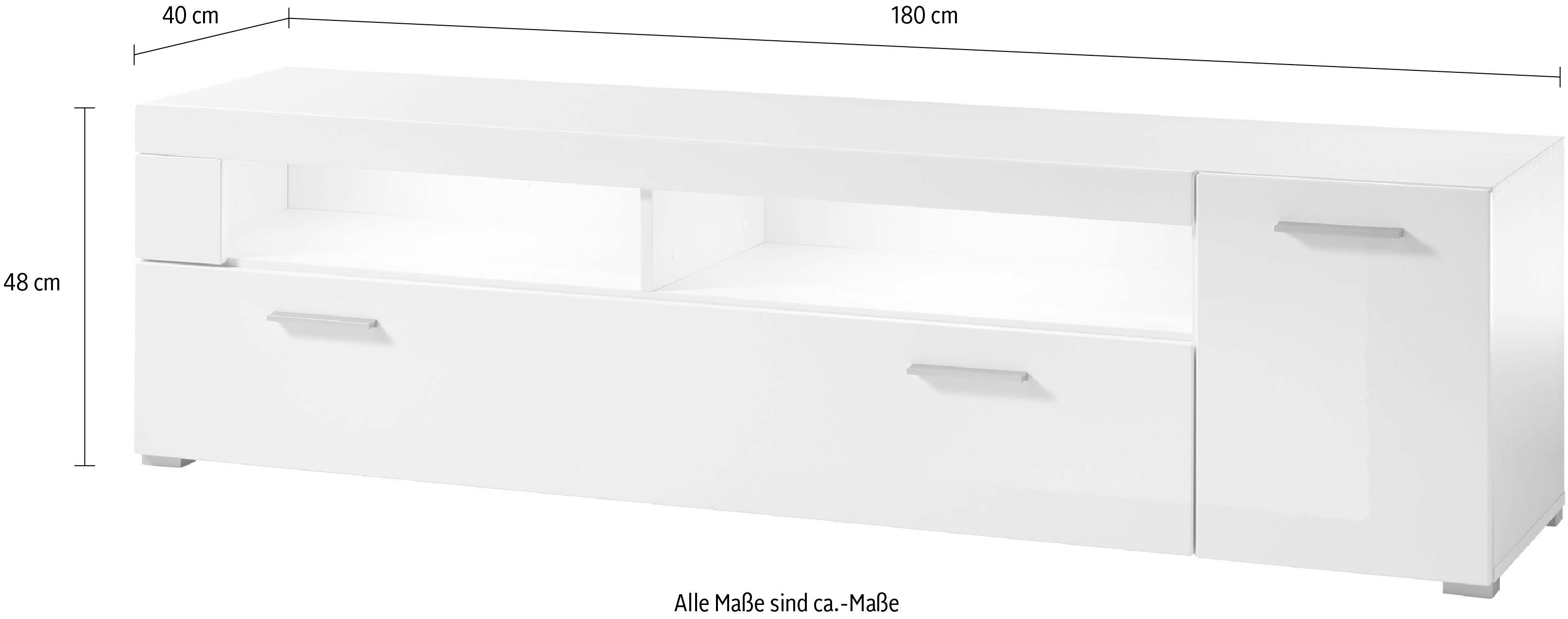 INOSIGN Tv-meubel Corado Breedte ca. 180 cm