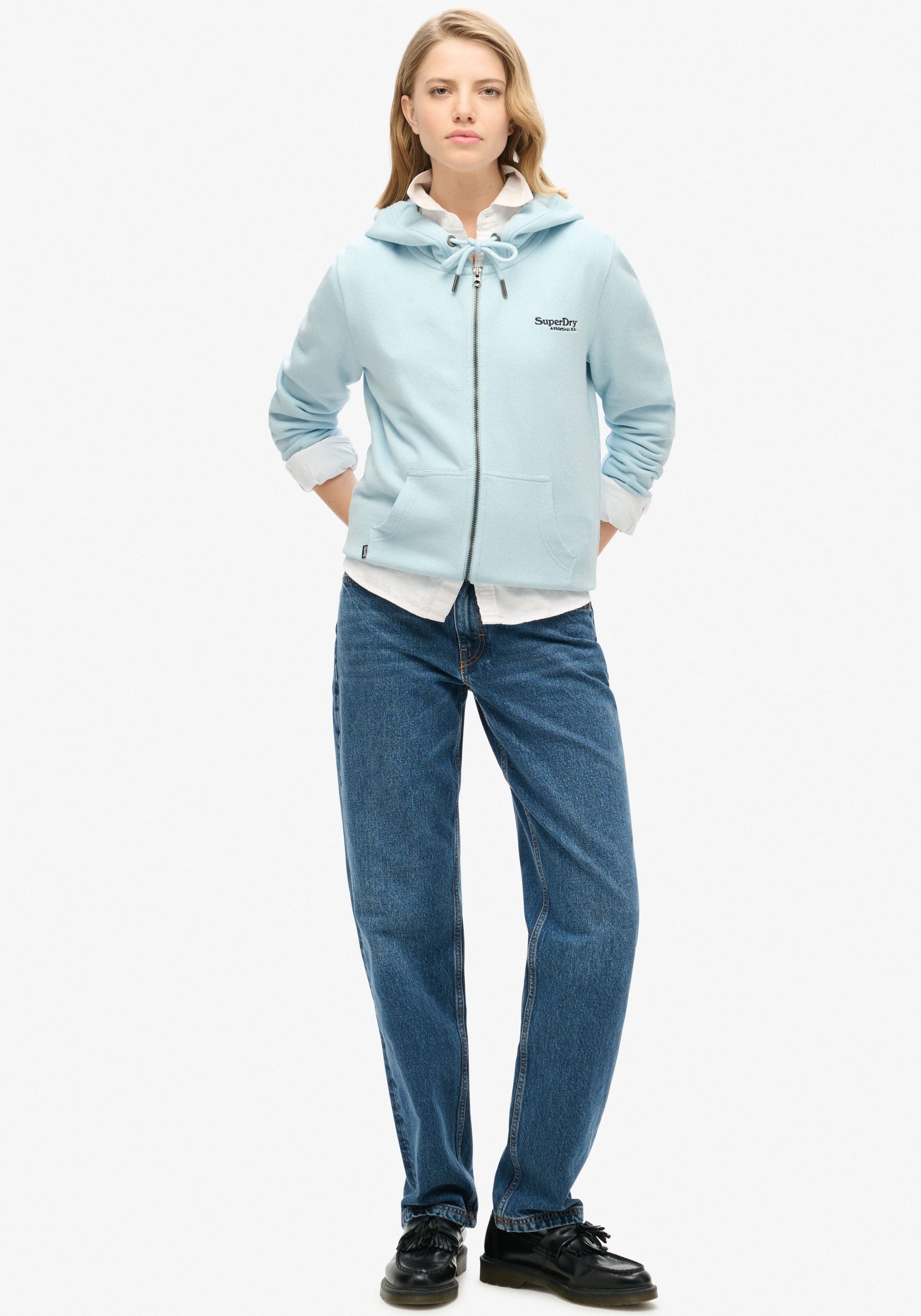 Superdry Capuchonsweatvest ESSENTIAL LOGO ZIP HOODIE HB