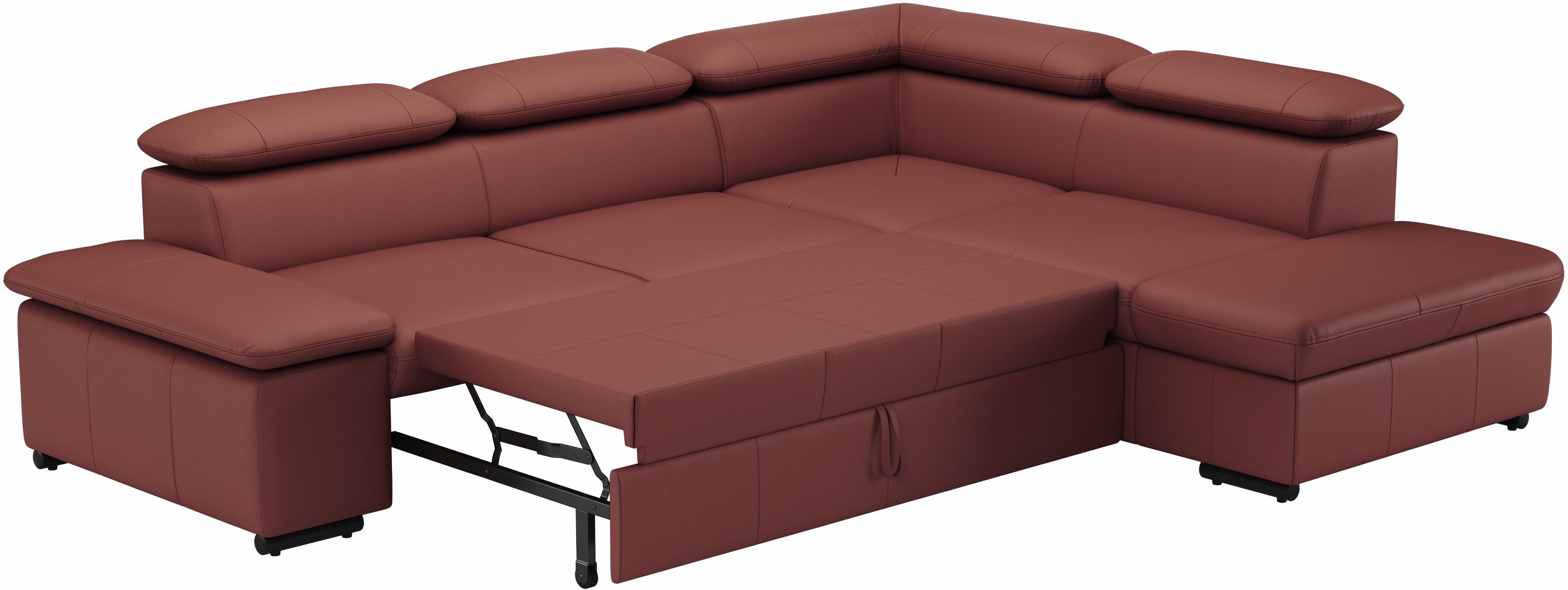 sit&more Hoekbank Alcudia L-vorm met armverstelling, optionele hoofdeindverstelling en bedfunctie