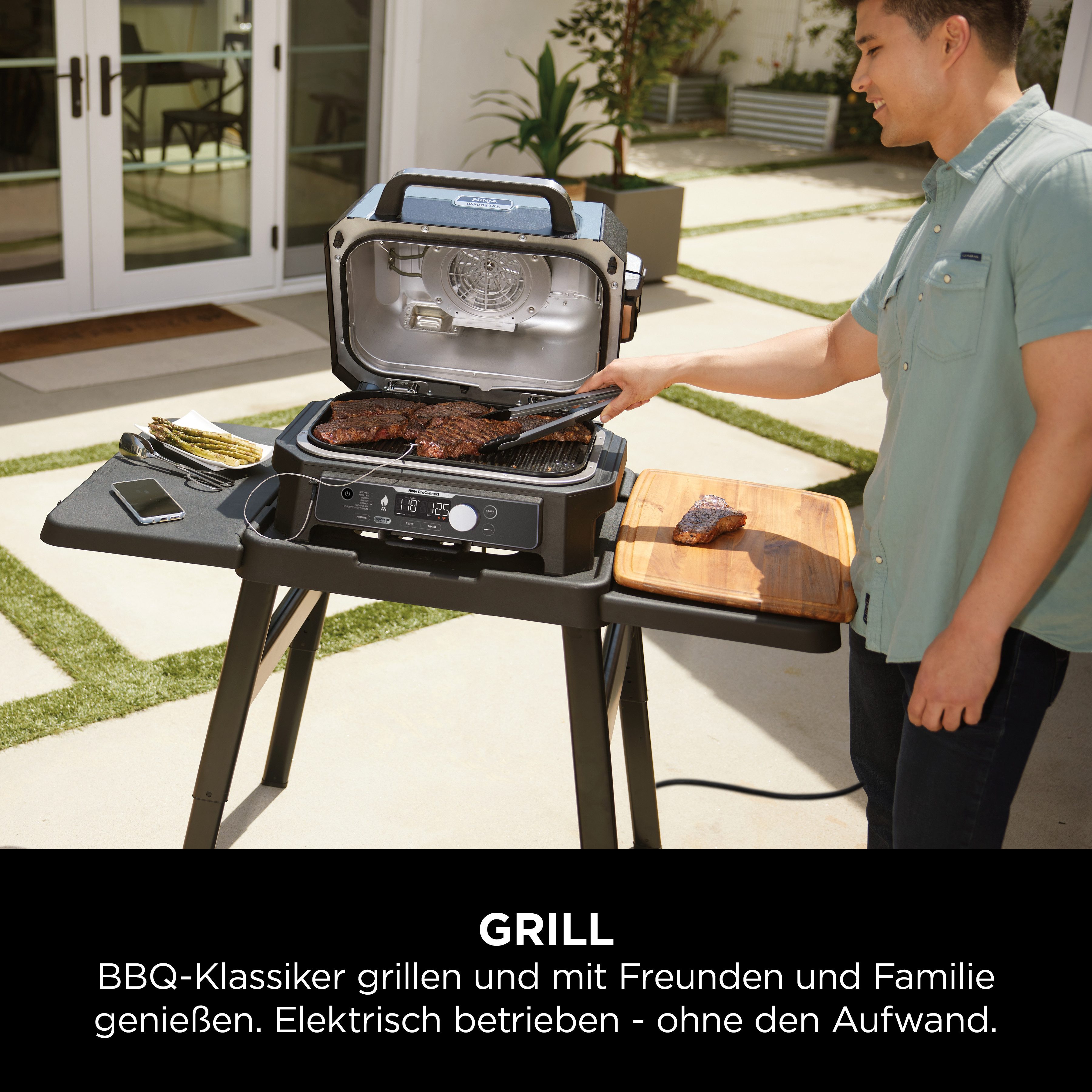 NINJA Tafelgrill Woodfire Pro Connect XL OG901EU