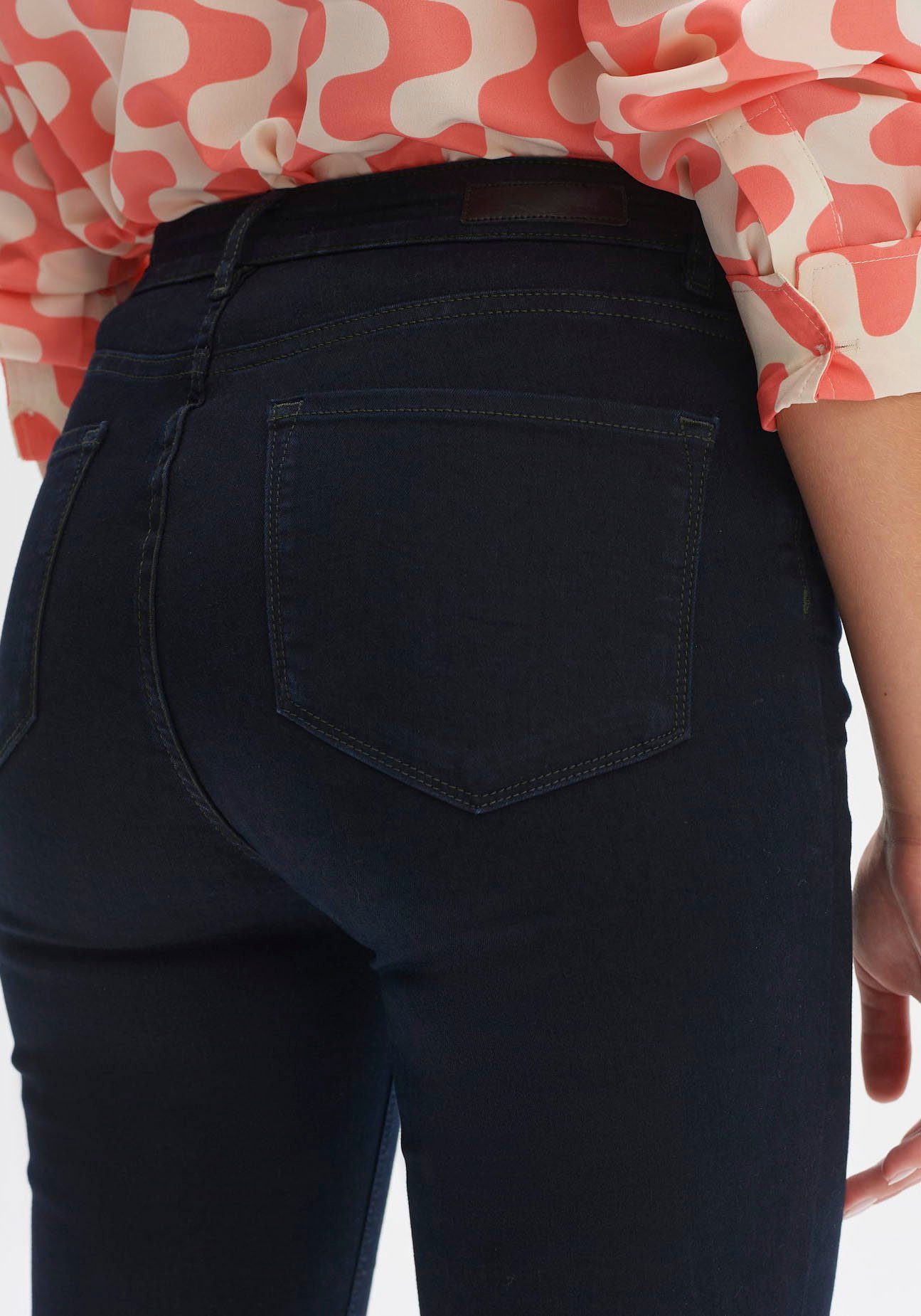 OPUS Slim fit jeans met kleine splitjes in de zijkanten van de broekspijpen
