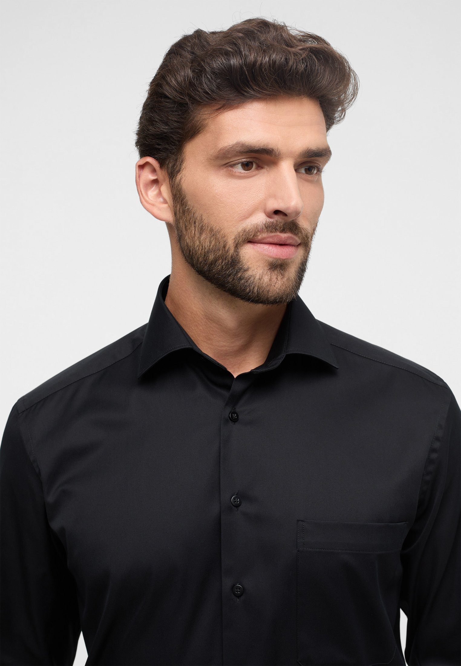Eterna Overhemd met lange mouwen Comfort fit NON IRON (strijkvrij)