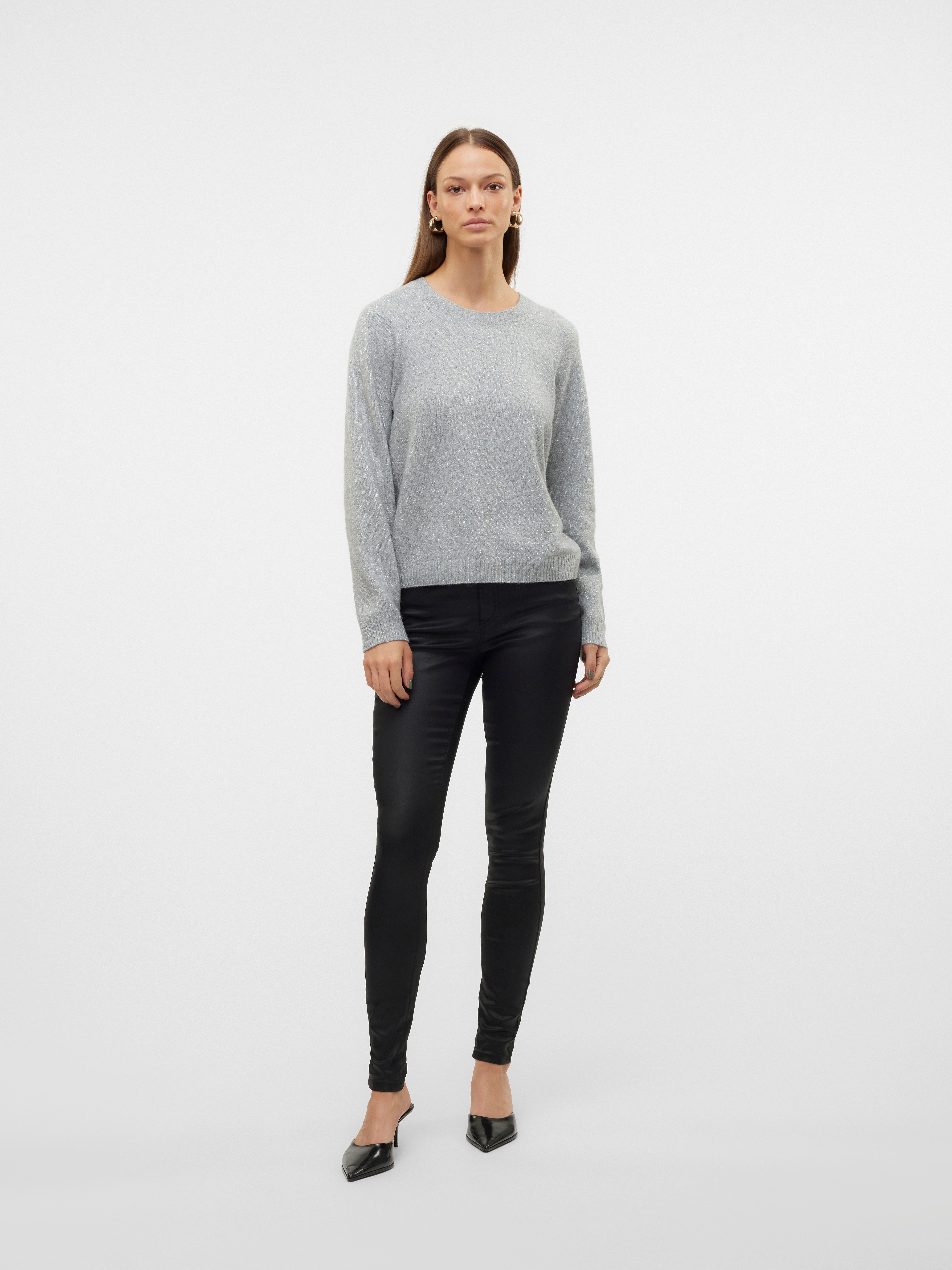 Vero Moda Trui met ronde hals VMDOFFYSHINE LS O-NECK BLOUSE REP NOOS