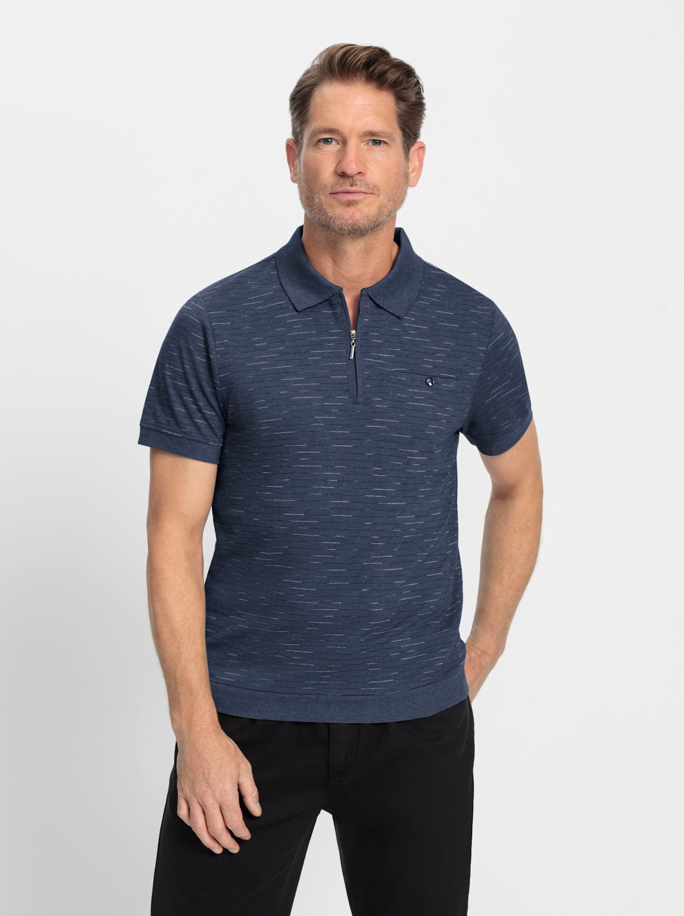 Marco Donati Poloshirt met korte mouwen (1-delig)