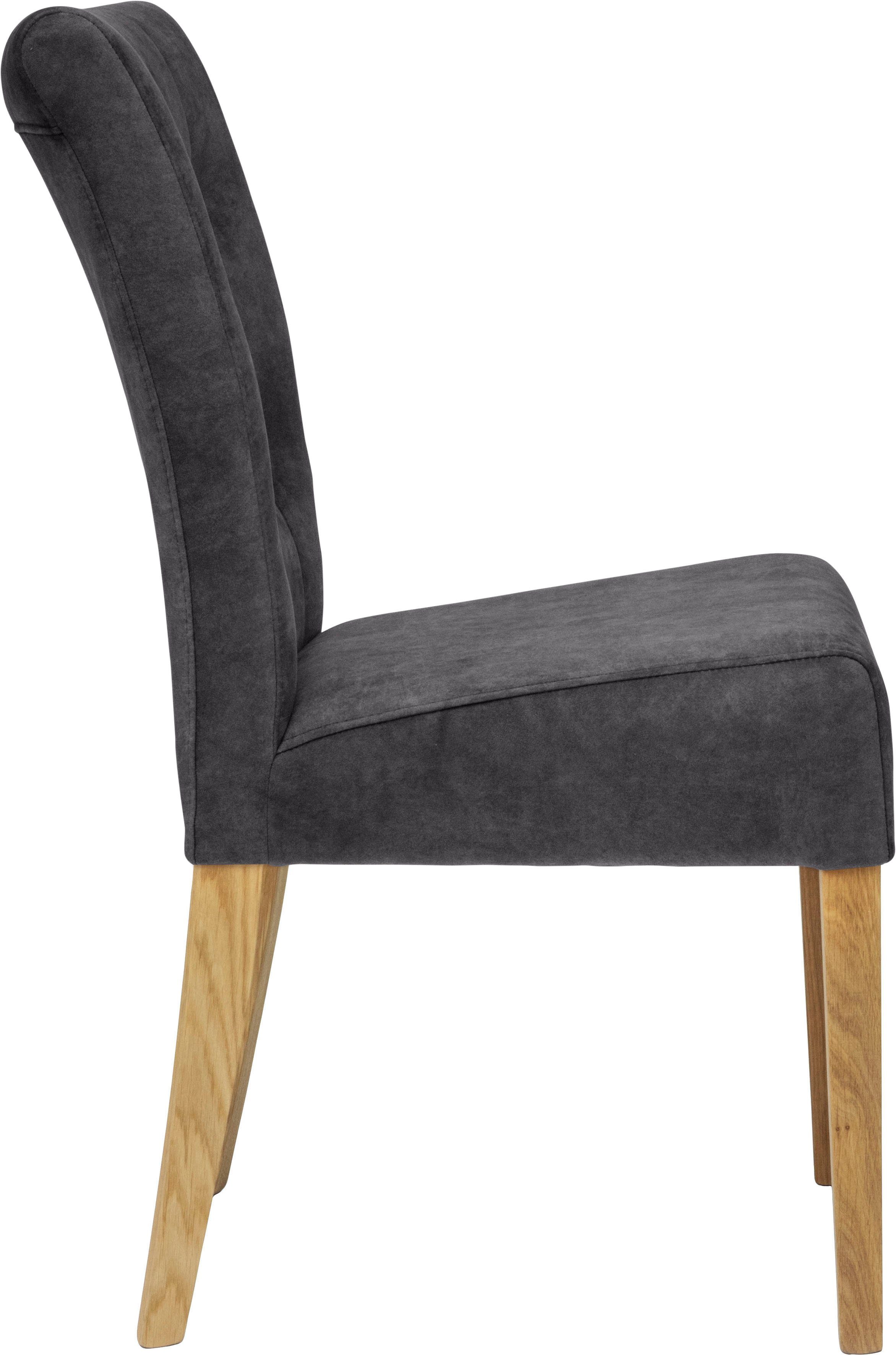 Home affaire Stoel Queen Eetkamerstoel met capitonnage, set van 2, 4 of 6