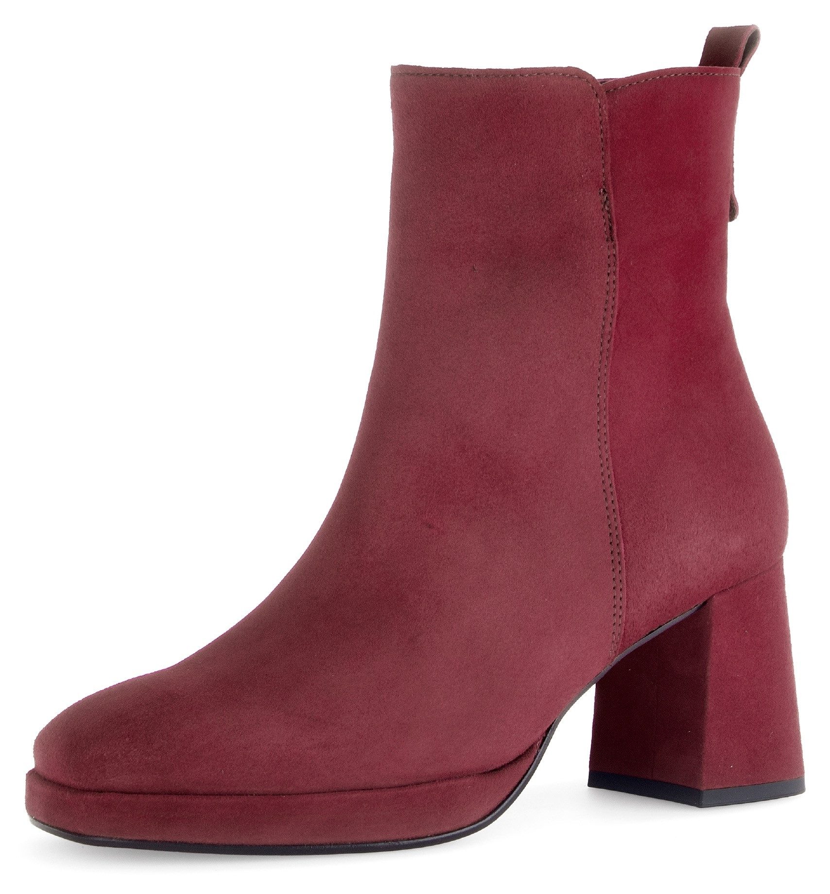 Gabor Laarsjes blokhak, ankleboots met praktische binnenrits dames laarsjes maat 39 EU rood