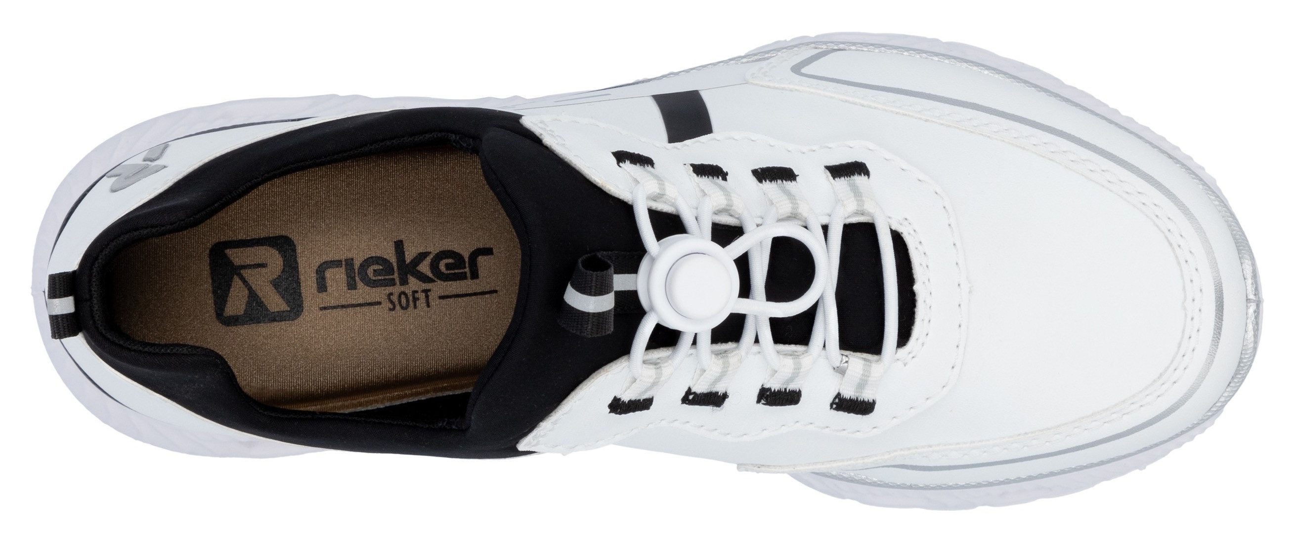 RIEKER Sport Slip-on sneakers EDINA Chunky slipper, vrijetijdsschoen in vegan verwerking