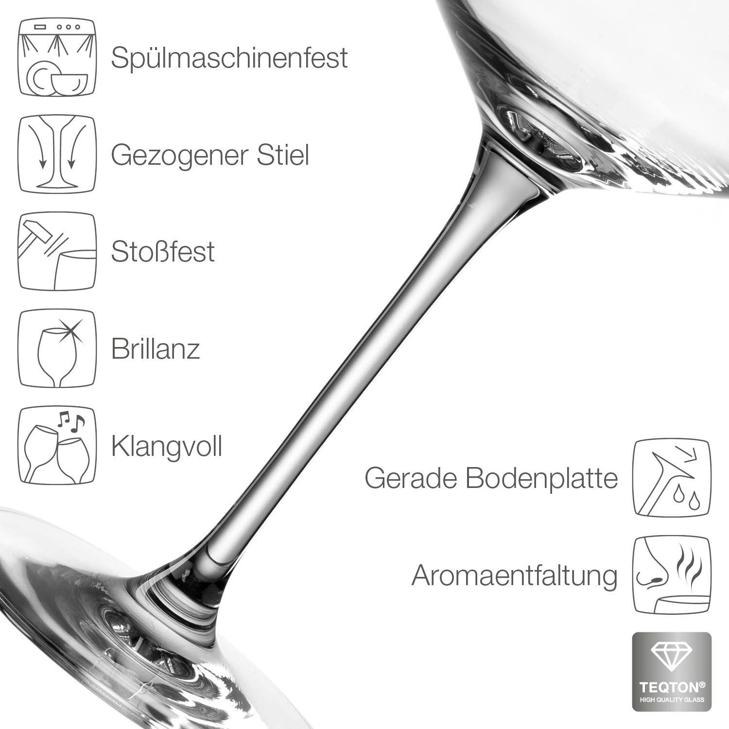 LEONARDO Wittewijnglas Puccini 560 ml(set, 6-delig)
