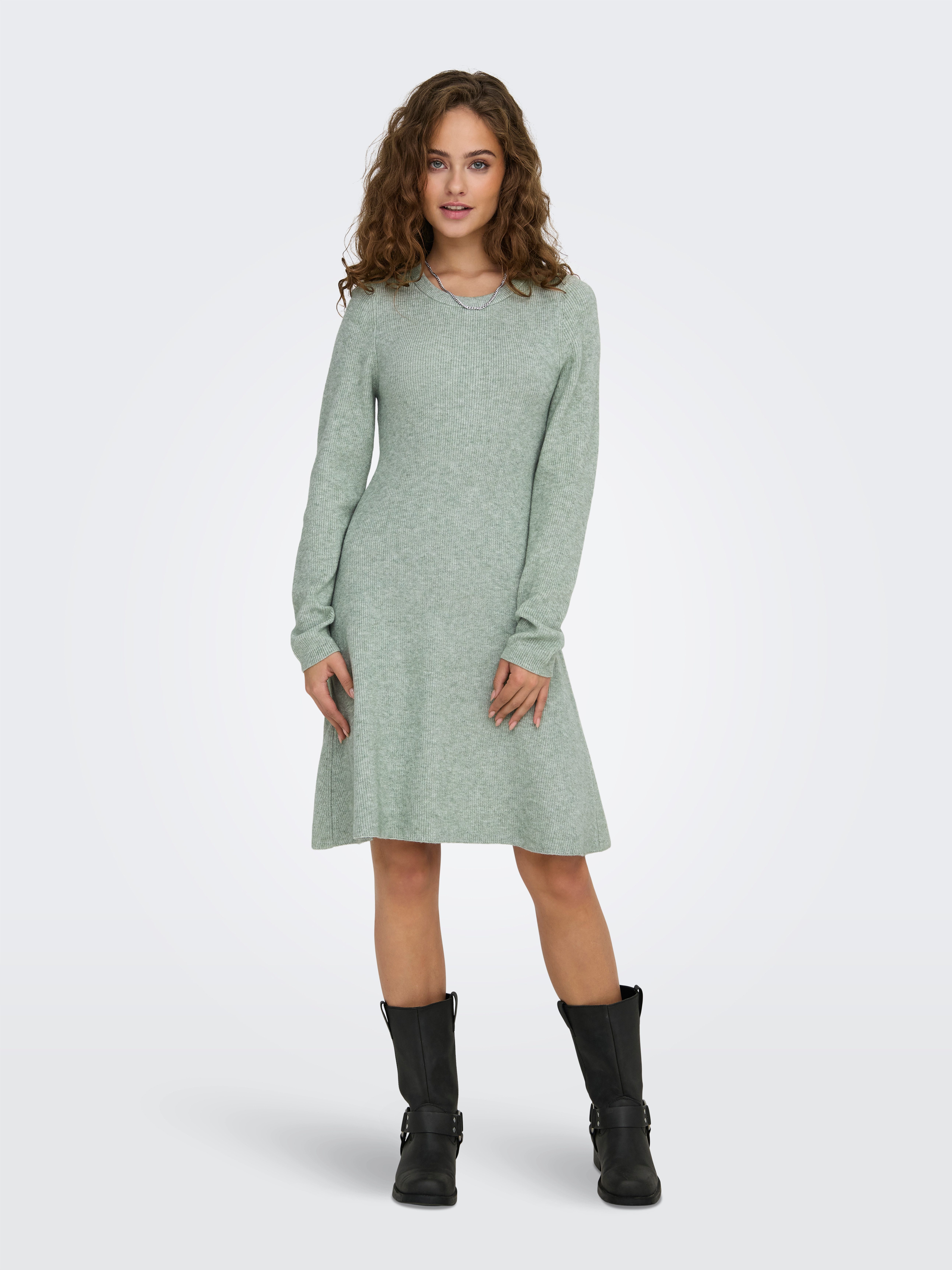 Only Midi-jurk ONLLATIA LS DRESS EX KNT