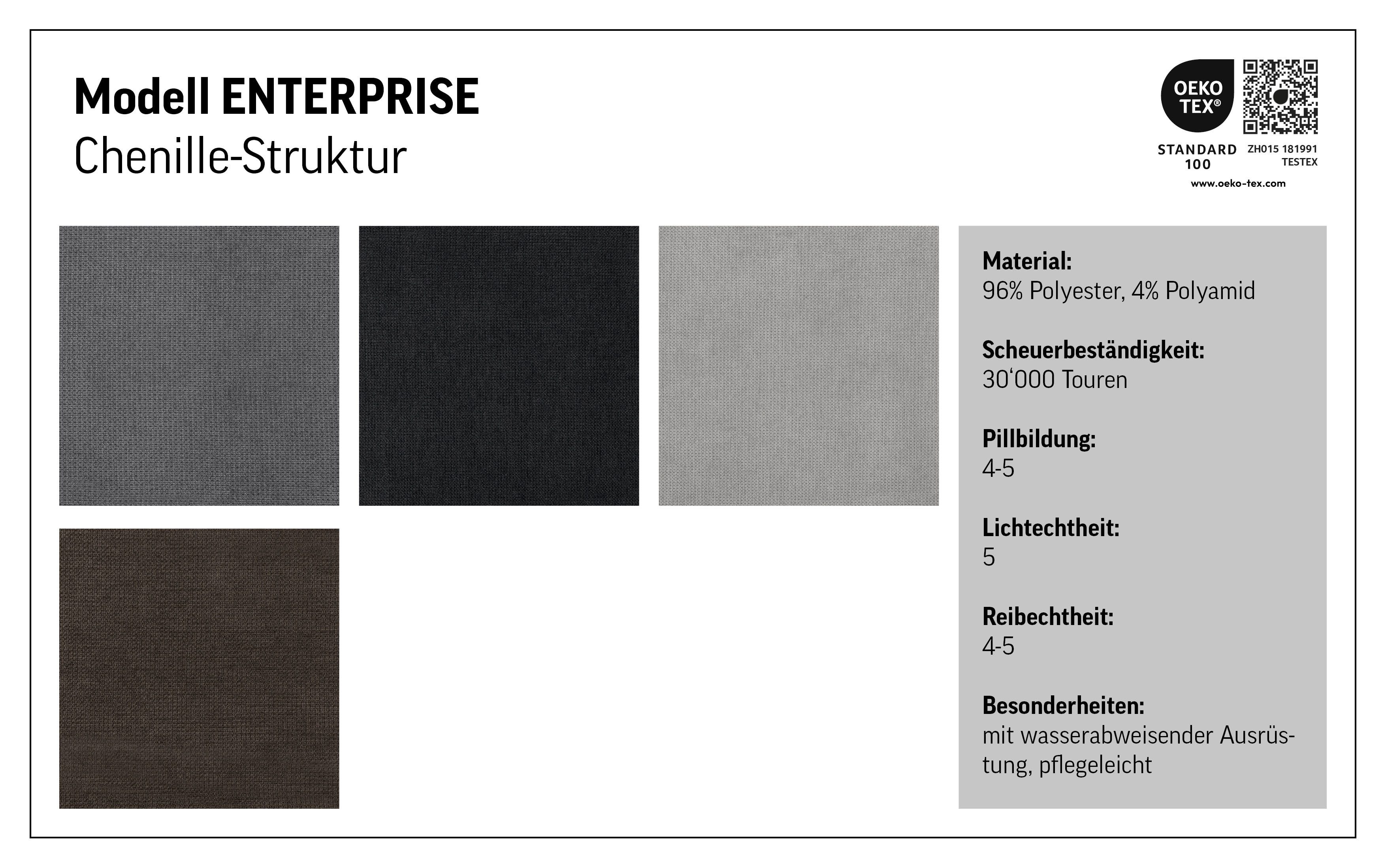 COTTA 3-zitsbank Enterprise Big-sofa, met verstelbare armleuning en rugleuning
