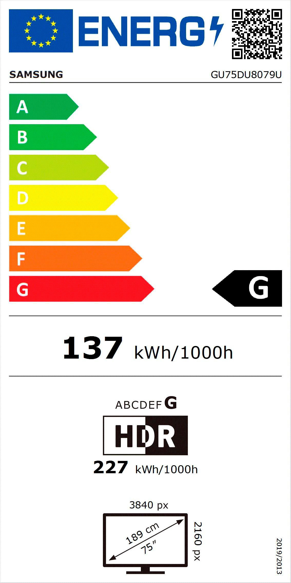 Samsung Led-TV, 189 cm / 75", 4K Ultra HD, Smart TV