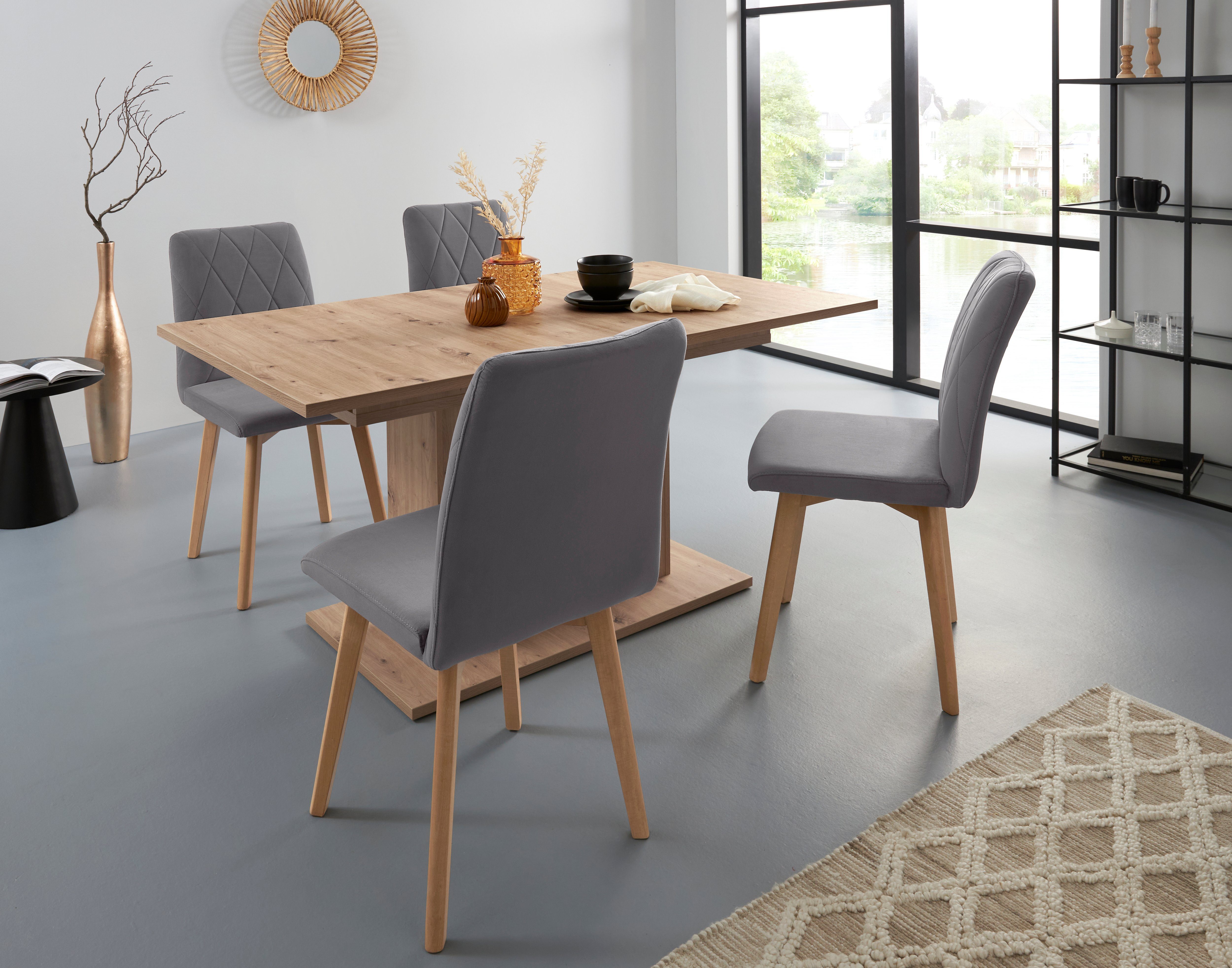 Home affaire Eettafel SABRINA Breedte 160 cm, uittrekfunctie