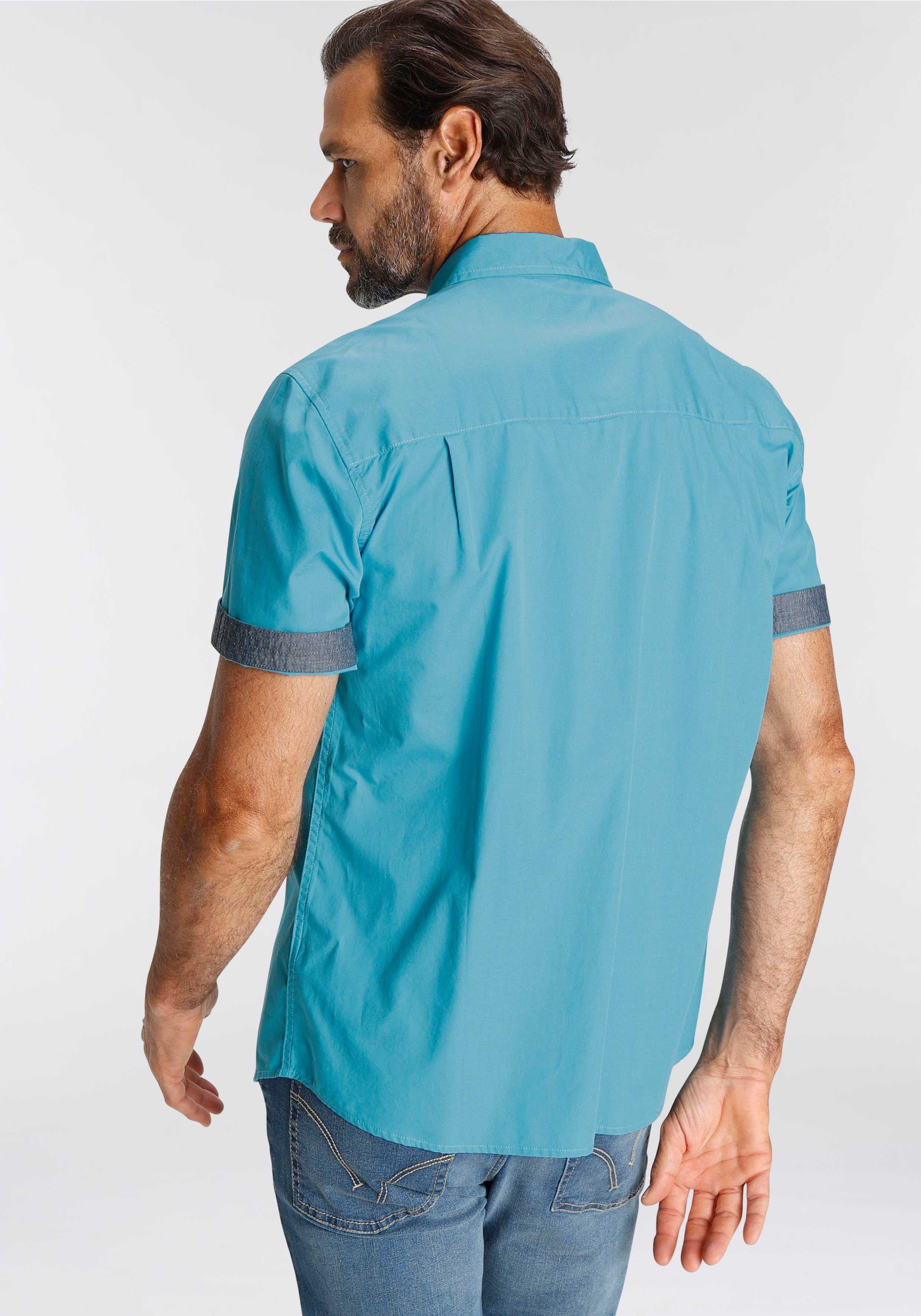 Man's World Overhemd met korte mouwen met print