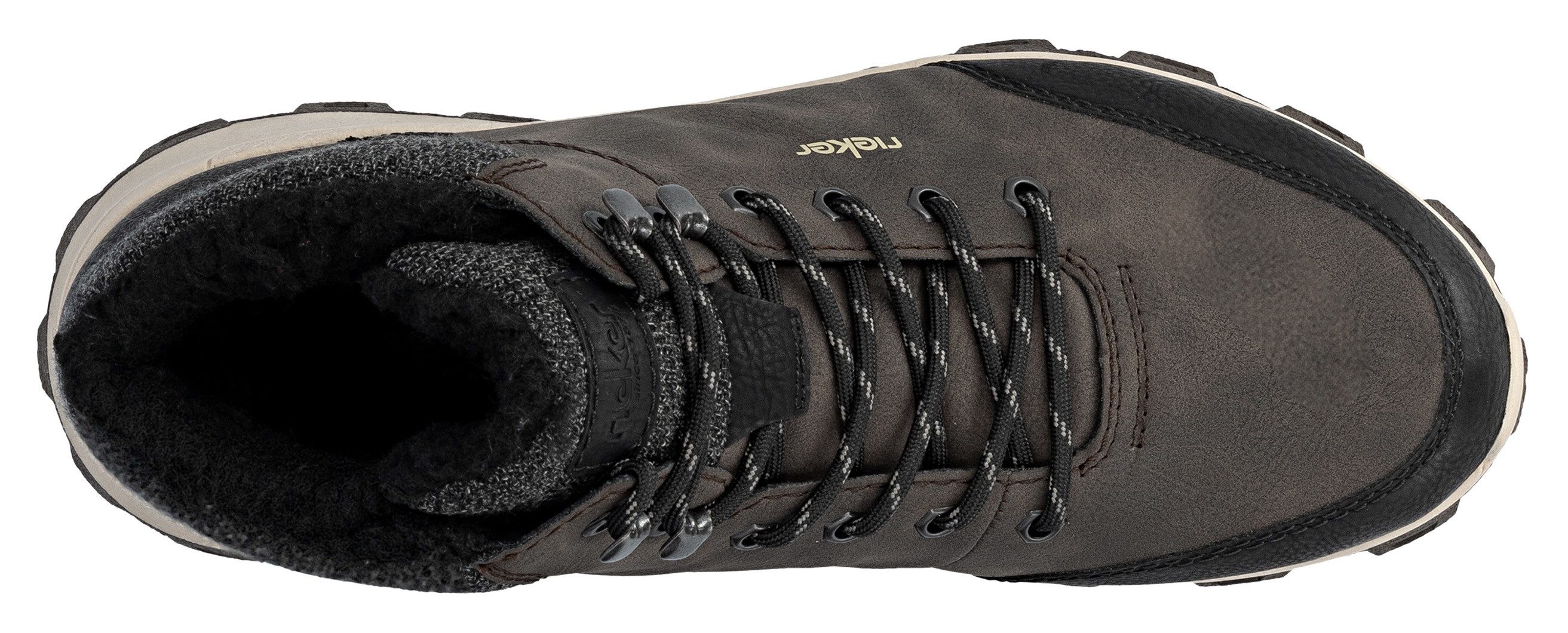 Rieker Winterlaarzen met comfortabele softfoam-binnenzool, vrijetijdsschoen, veterschoen