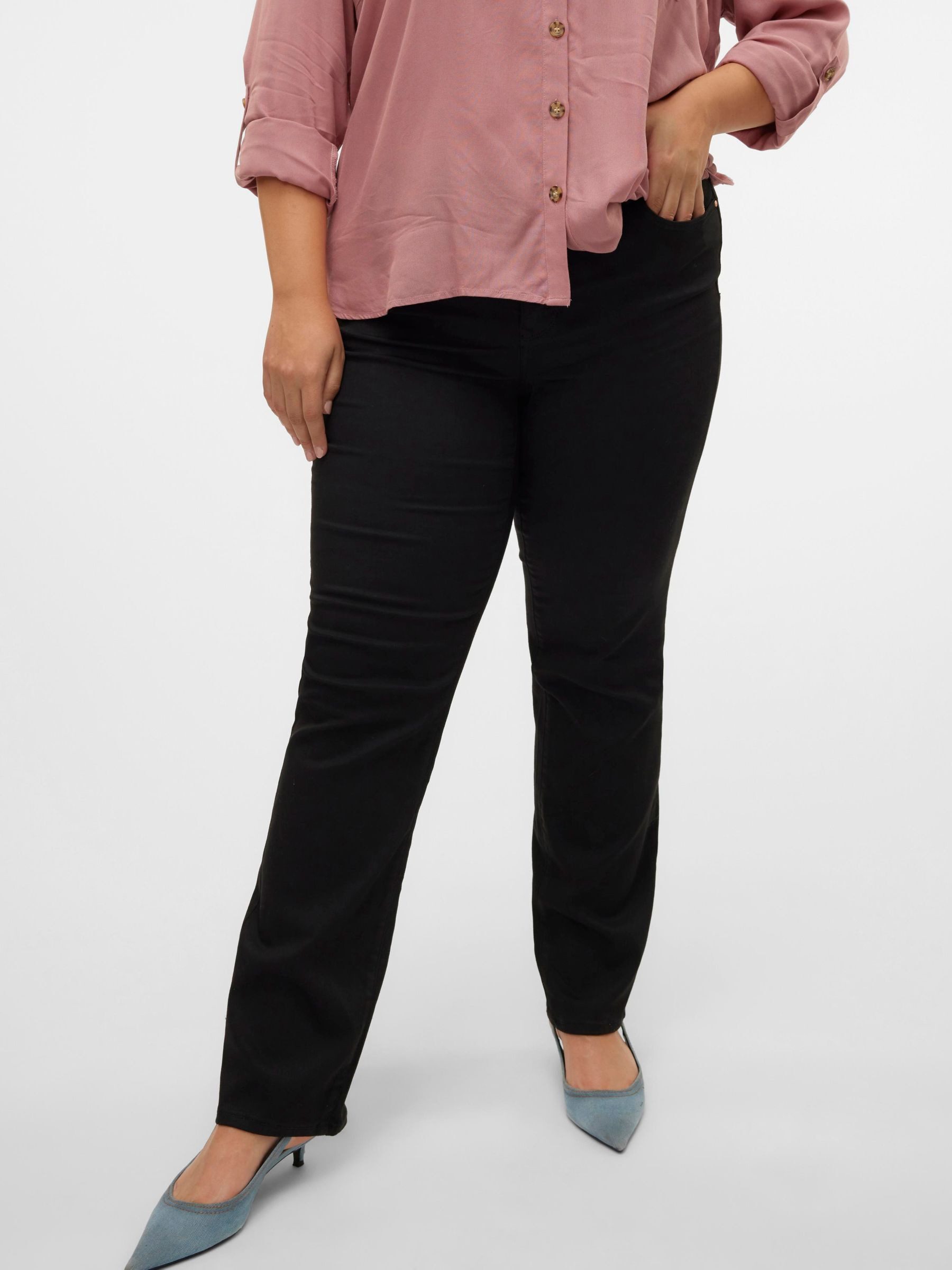 Vero Moda Curve Straight jeans VMCFLASH MR STRAIGHT J LI140 GA CUR NOOS
