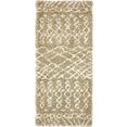 myflair moebel  accessoires hoogpolige loper temara shag tapijtloper, geweven, scandi design, ideaal in de hal  slaapkamer bruin