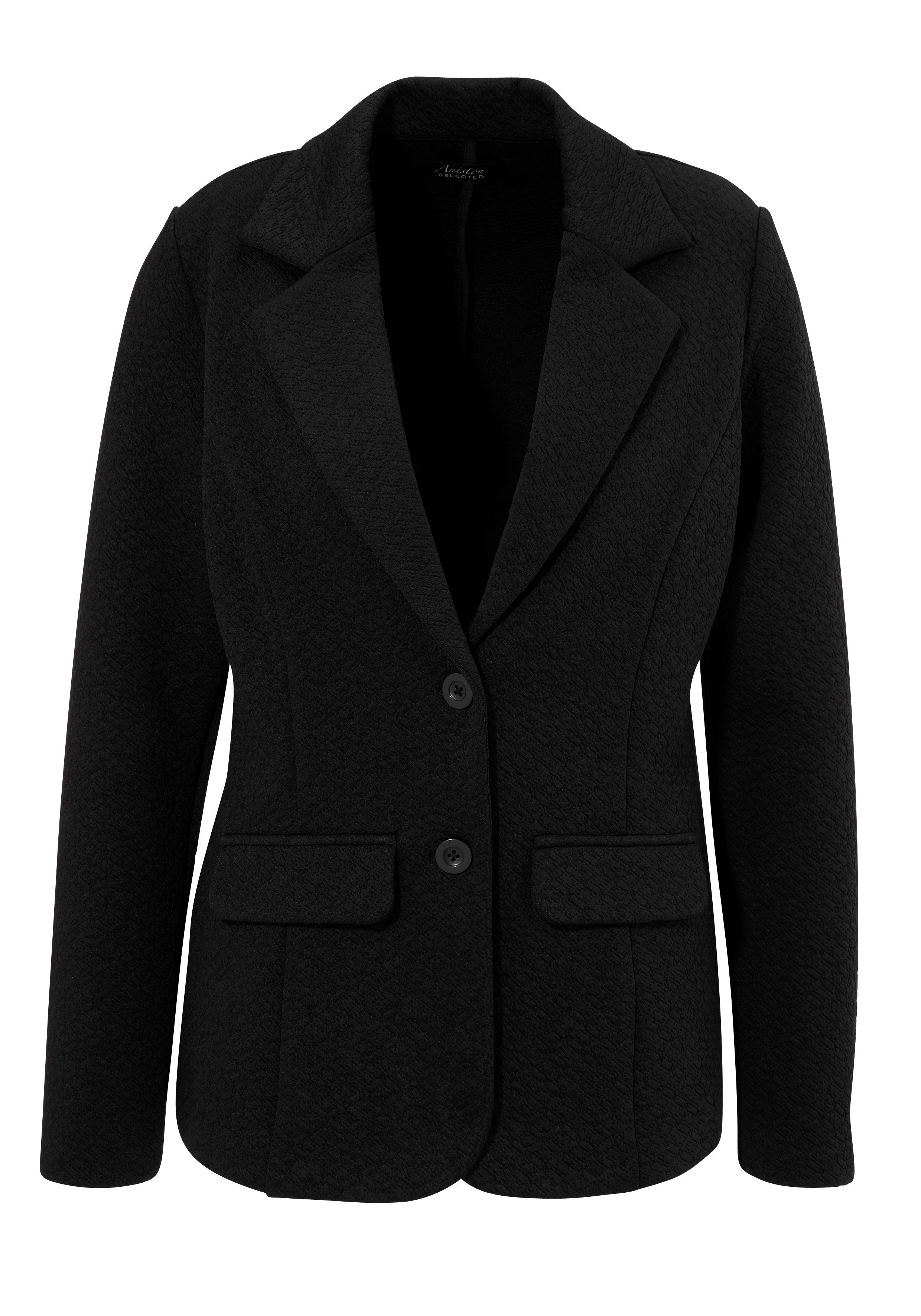 Aniston SELECTED Jerseyblazer met structuurmotief