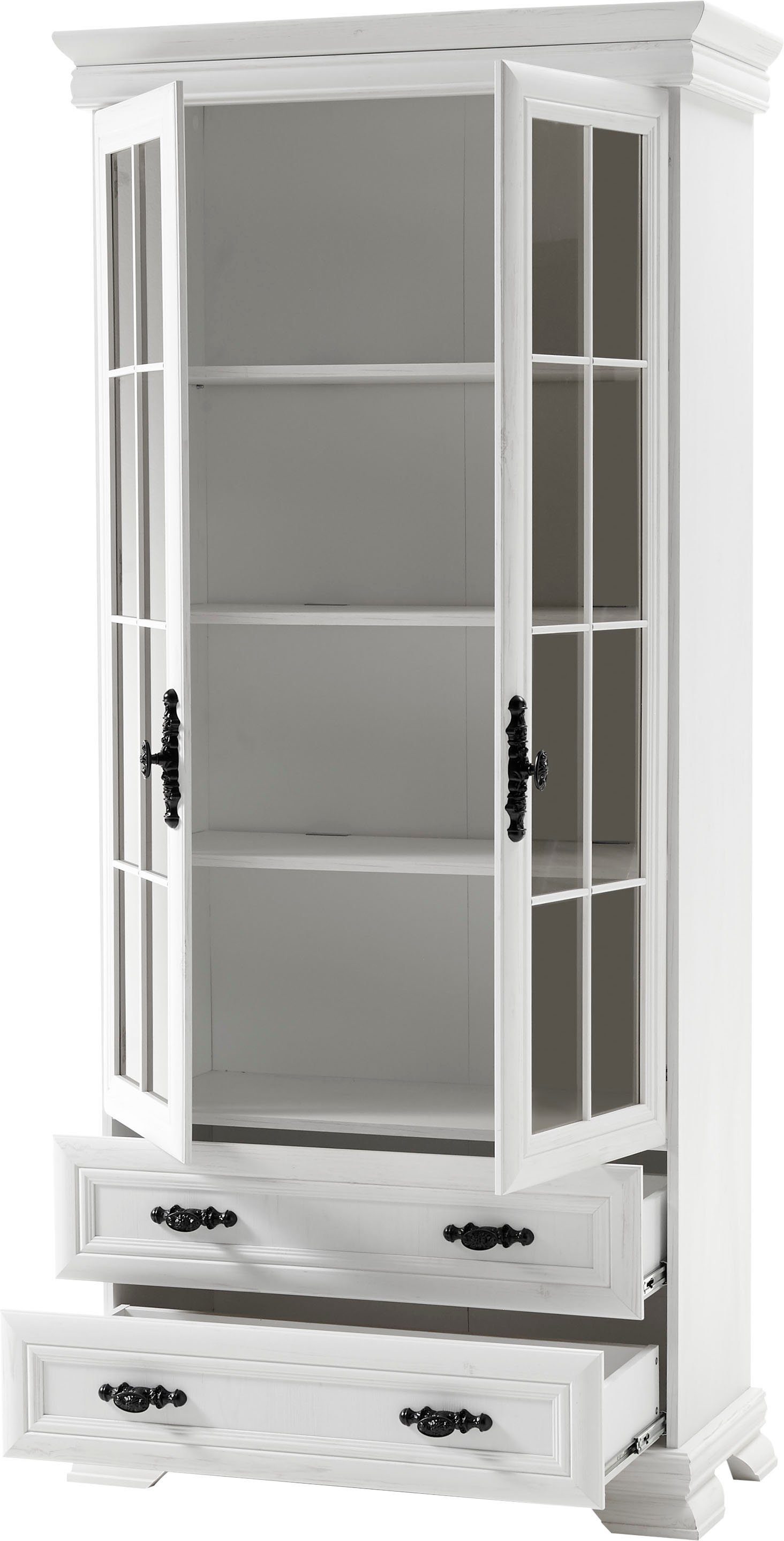 Home affaire Vitrinekast Royal Hoogte ca. 192 cm, getinte glazen panelen