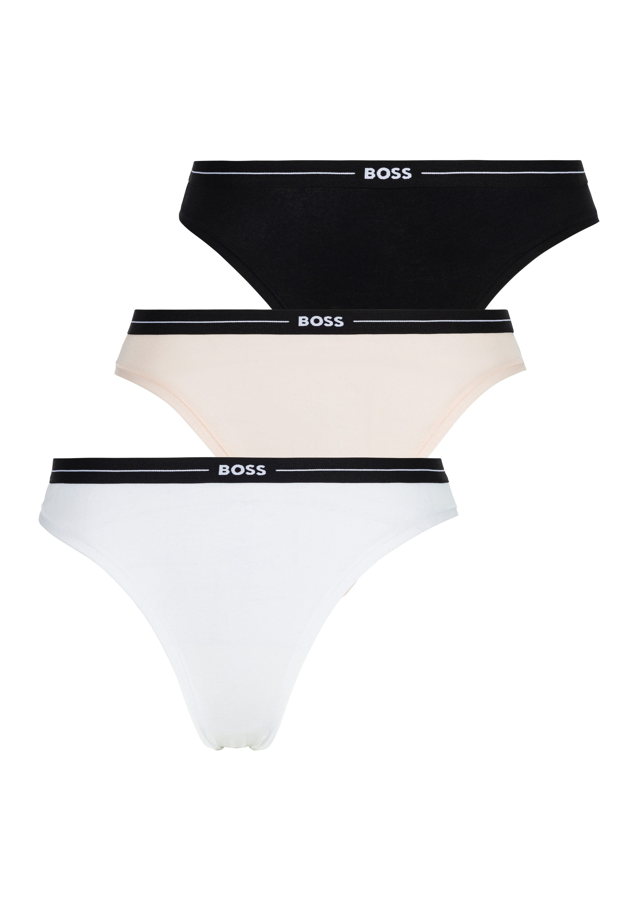 BOSS Slip 3P BRIEF met elastische logoband (3 stuks)