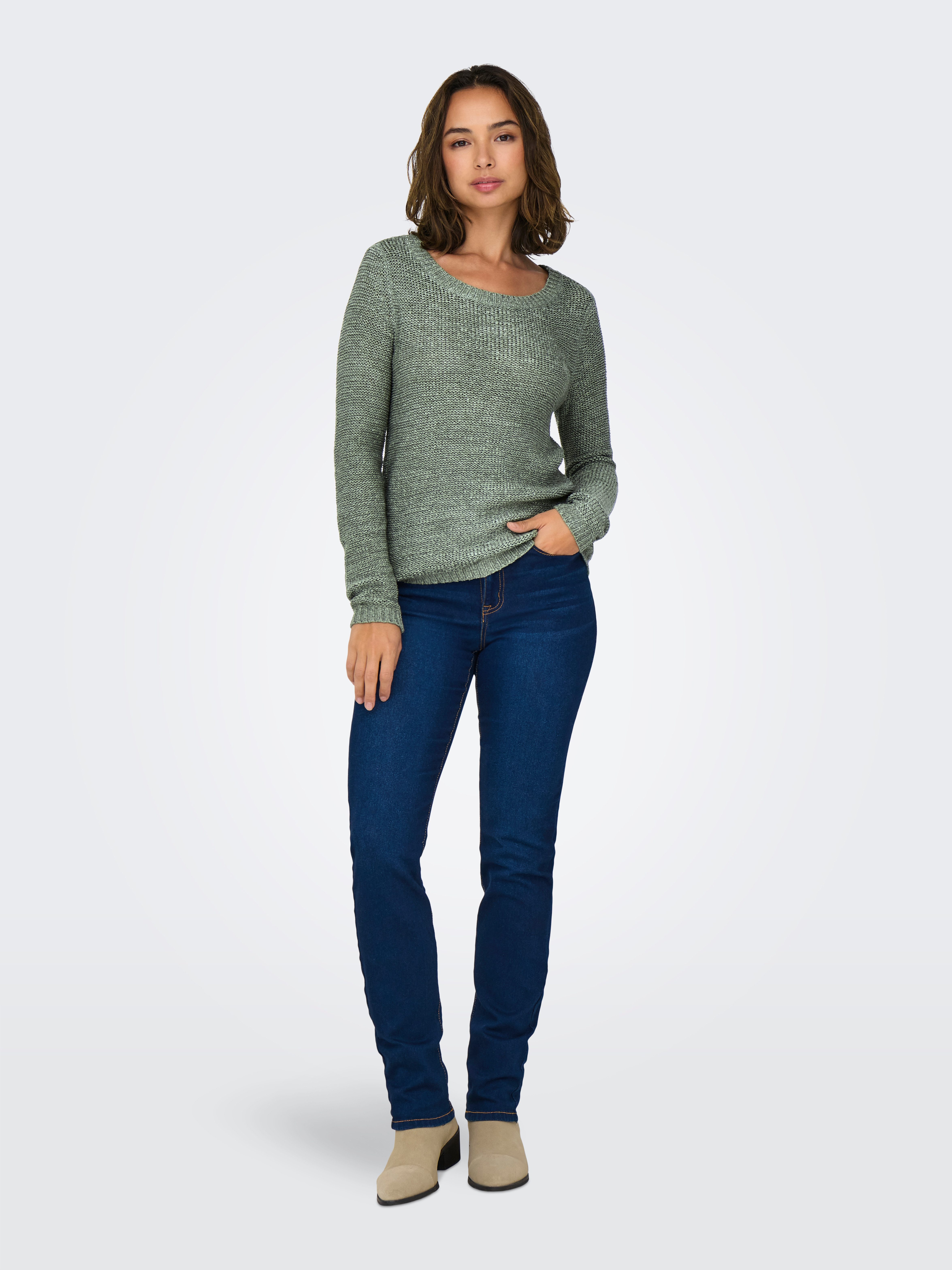 Only Gebreide trui ONLGEENA XO L S PULLOVER KNT NOOS