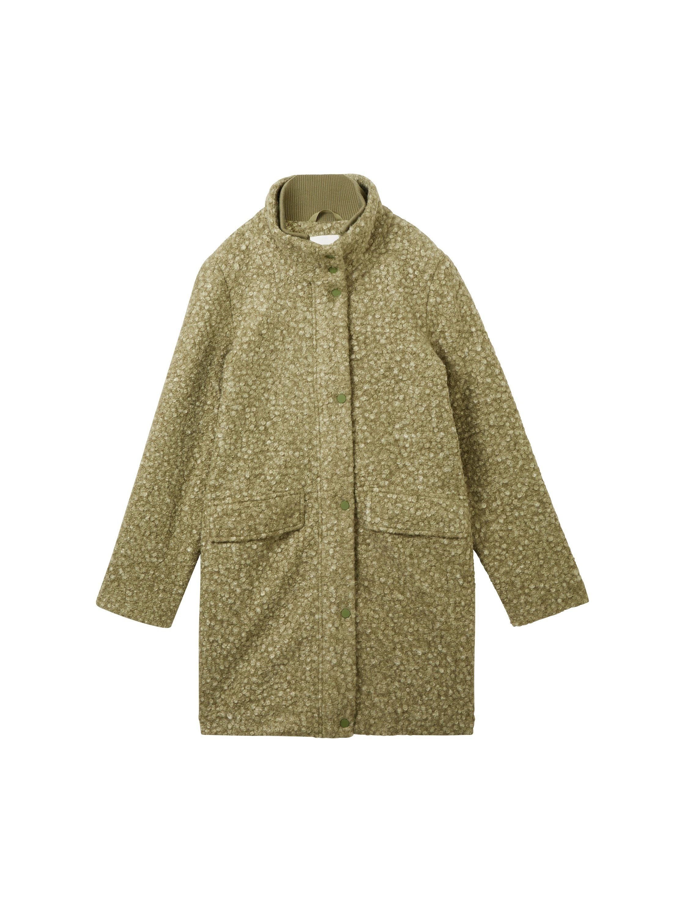 Tom Tailor Denim Korte jas met rits en drukknoopsluiting