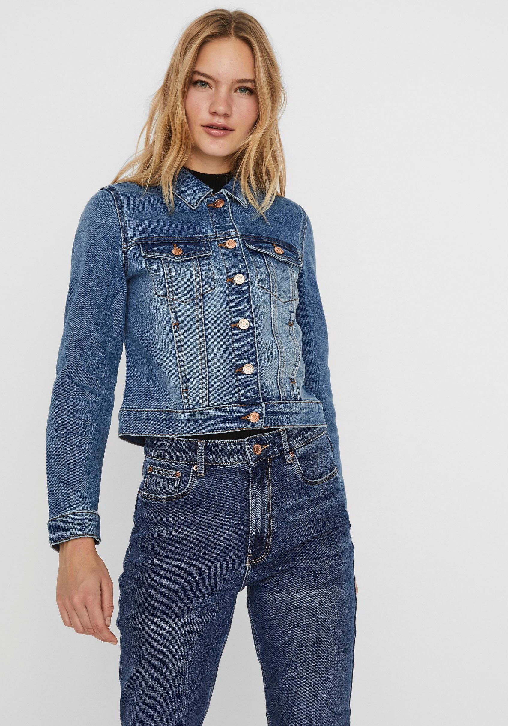vero moda jeansjack vmfaith blauw
