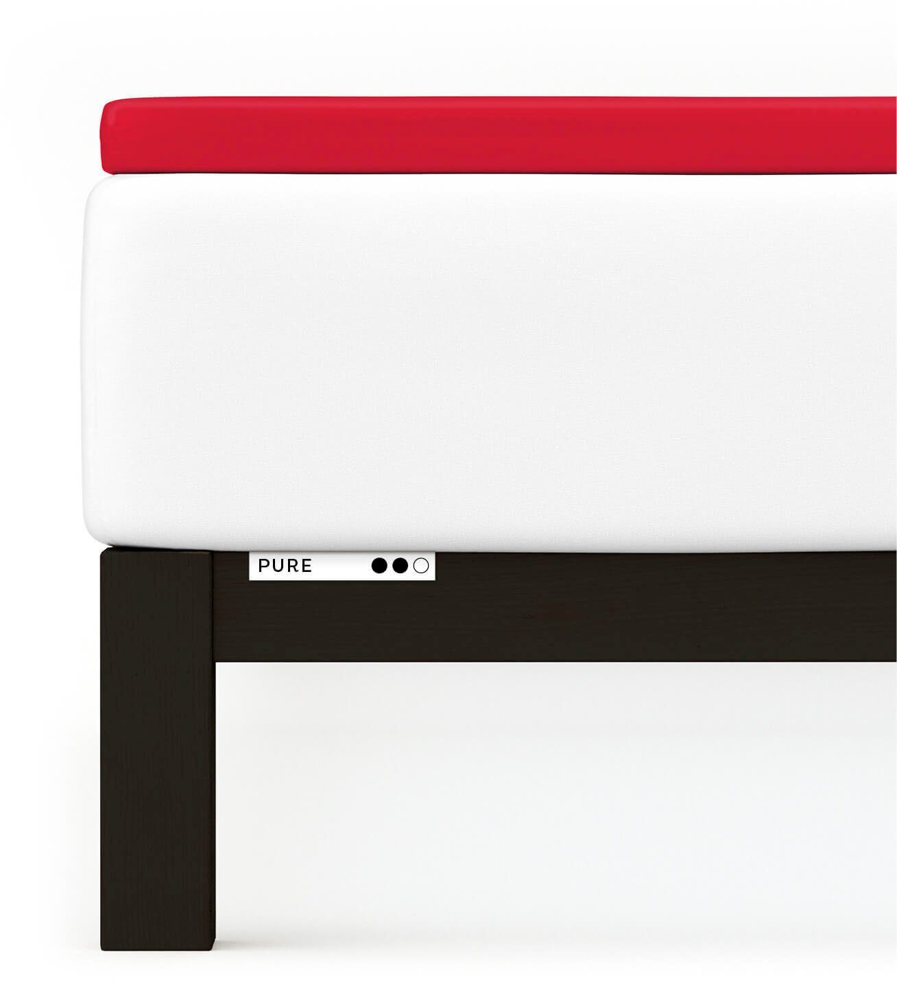 Schlafgut Hoeslaken PURE TOPPER in maat 90x200, 140x200 of 180x200 cm, hoes voor topper van 100% biologische katoen, voor matrassen tot 10 cm hoogte, beddengoed (1 stuk)