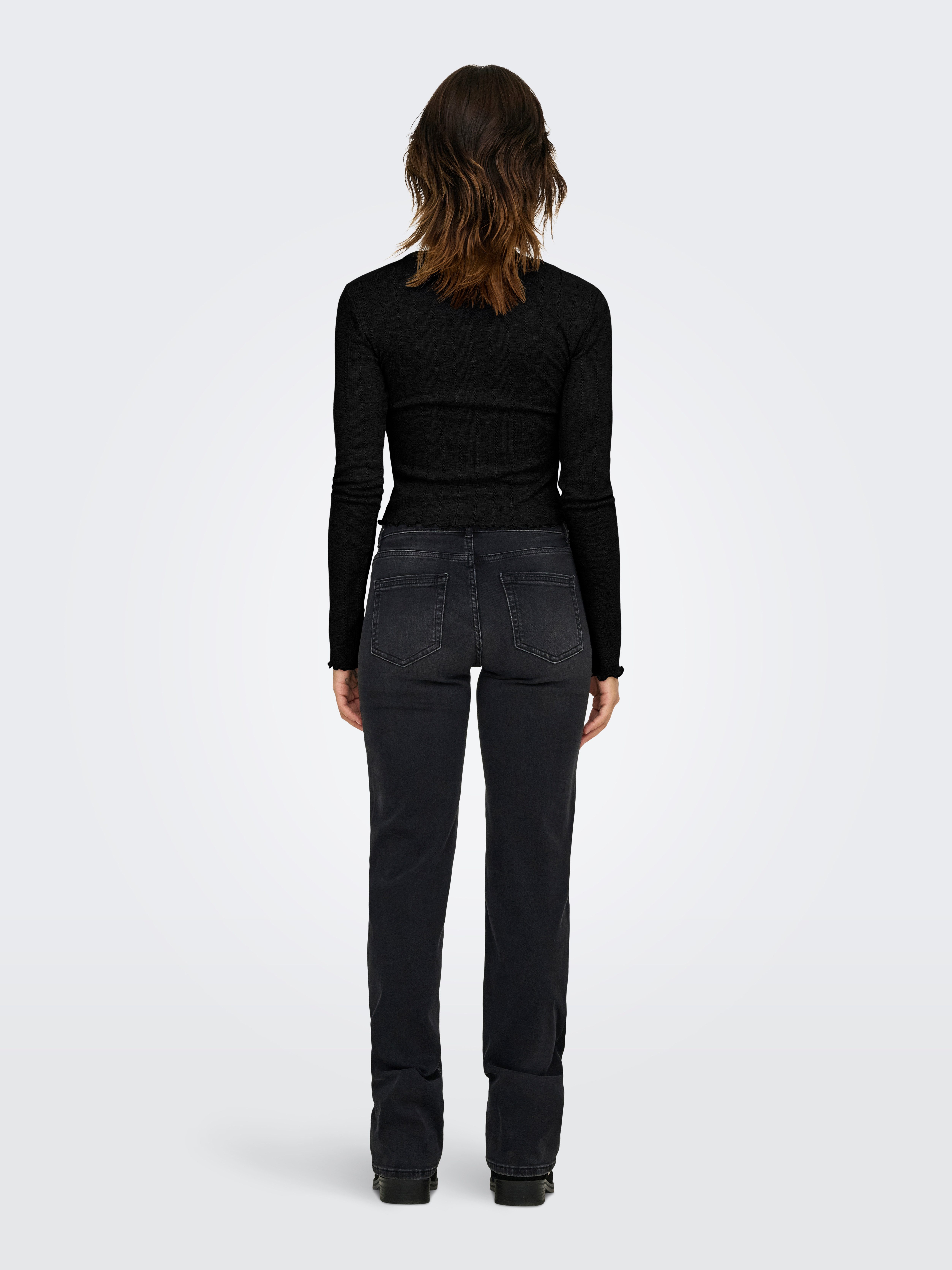 Only Shirt met lange mouwen ONLCARLOTTA L/S WRAP TOP JRS