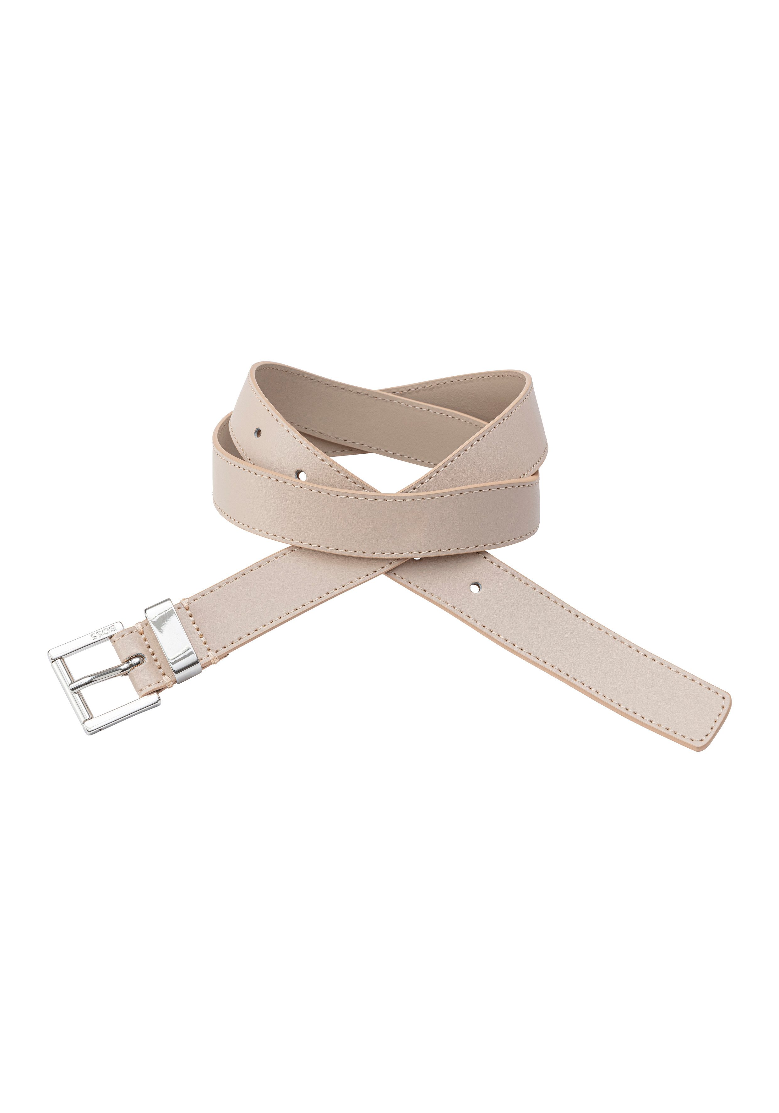 Boss Leren riem Alyce-St_Sz25 dames brede riemen maat 95 bruin