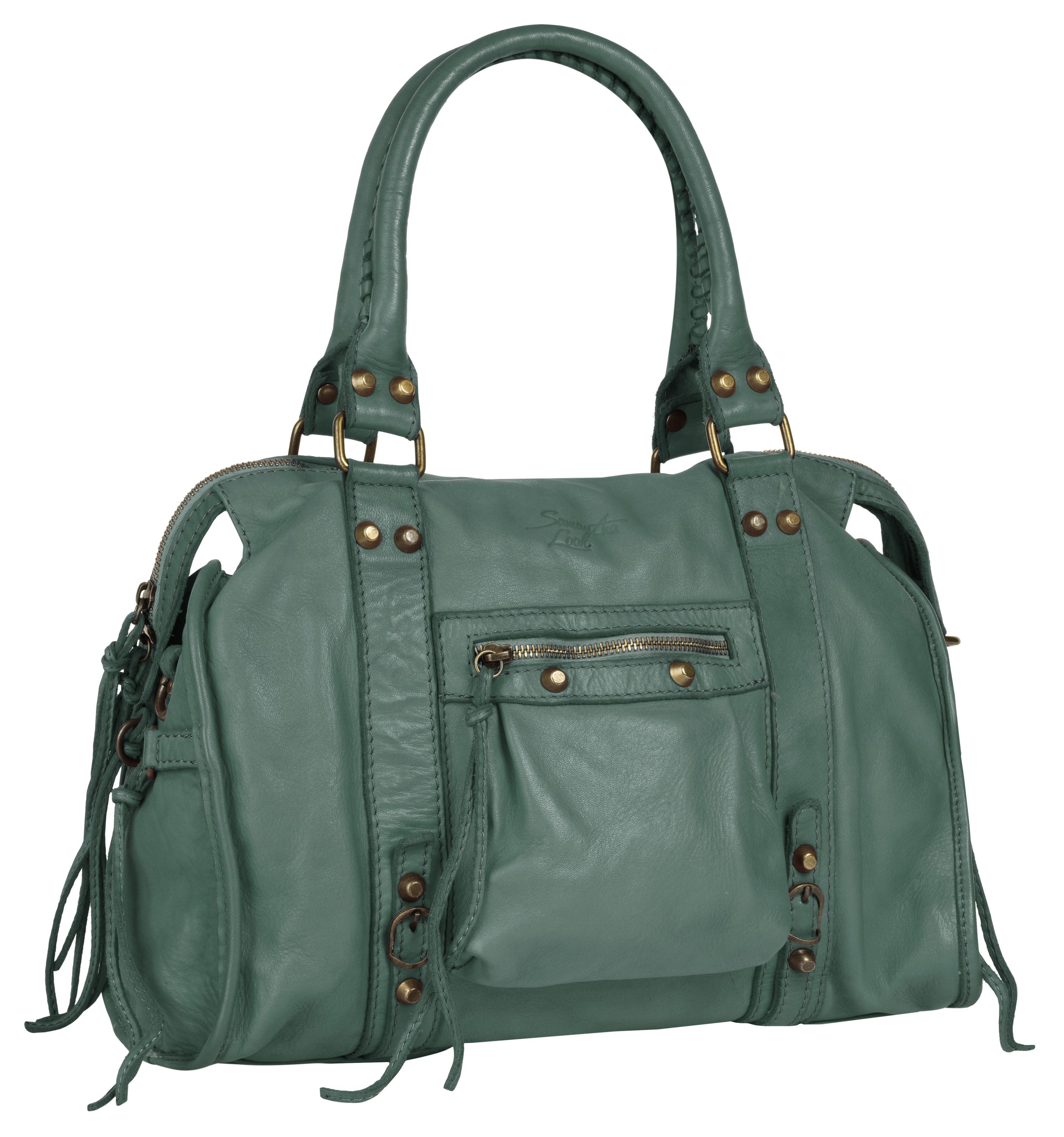 Samantha Look Shopper echt leer, made in italy (1-delig)