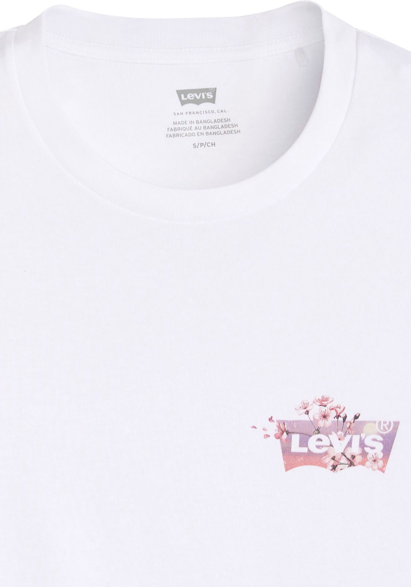 Levi's T-shirt The Perfect Tee met gebloemde batwing-logoprint