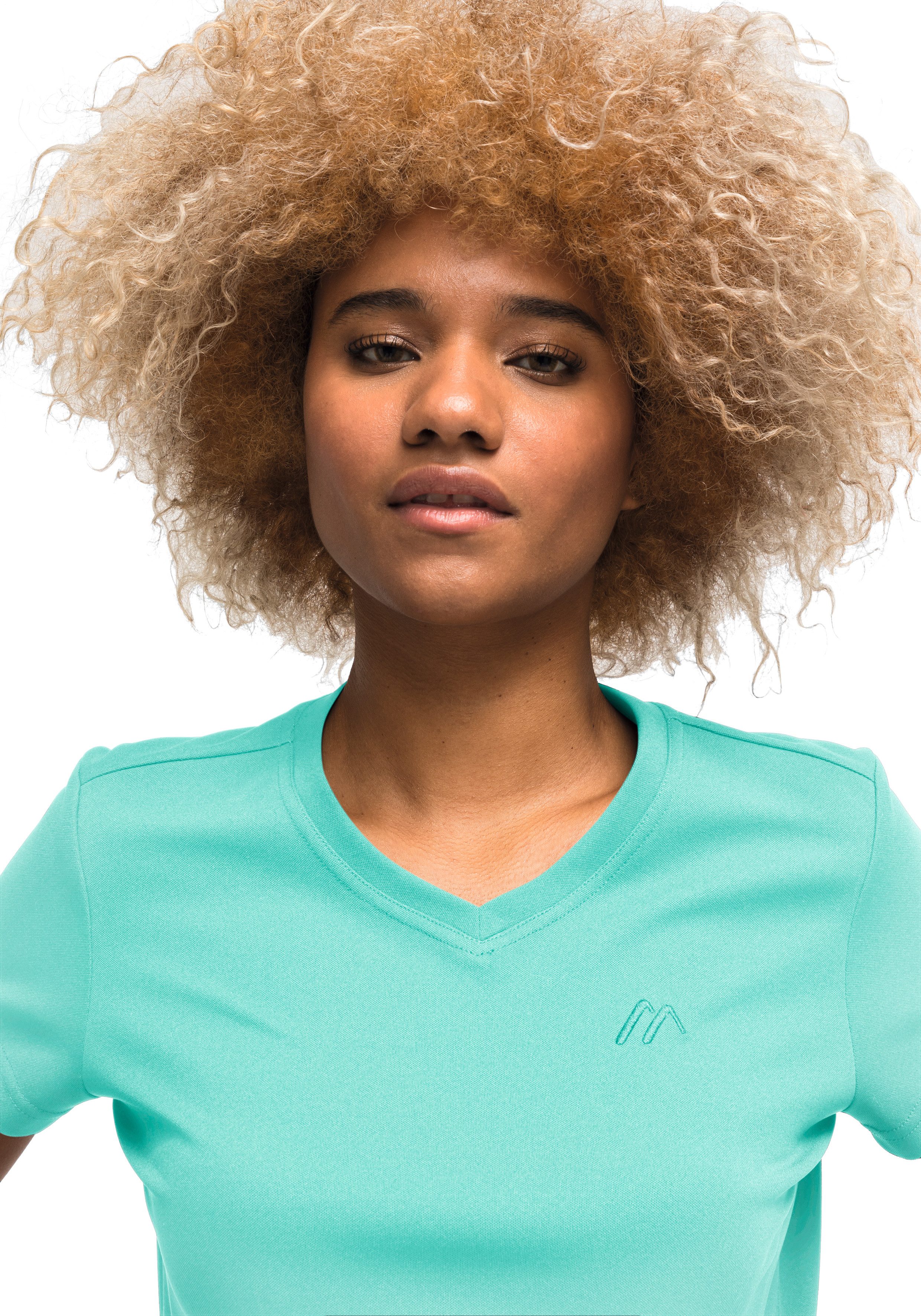 Maier Sports Functioneel shirt Trudy Dames-T-shirt, shirt met korte mouwen voor wandelen en vrije tijd