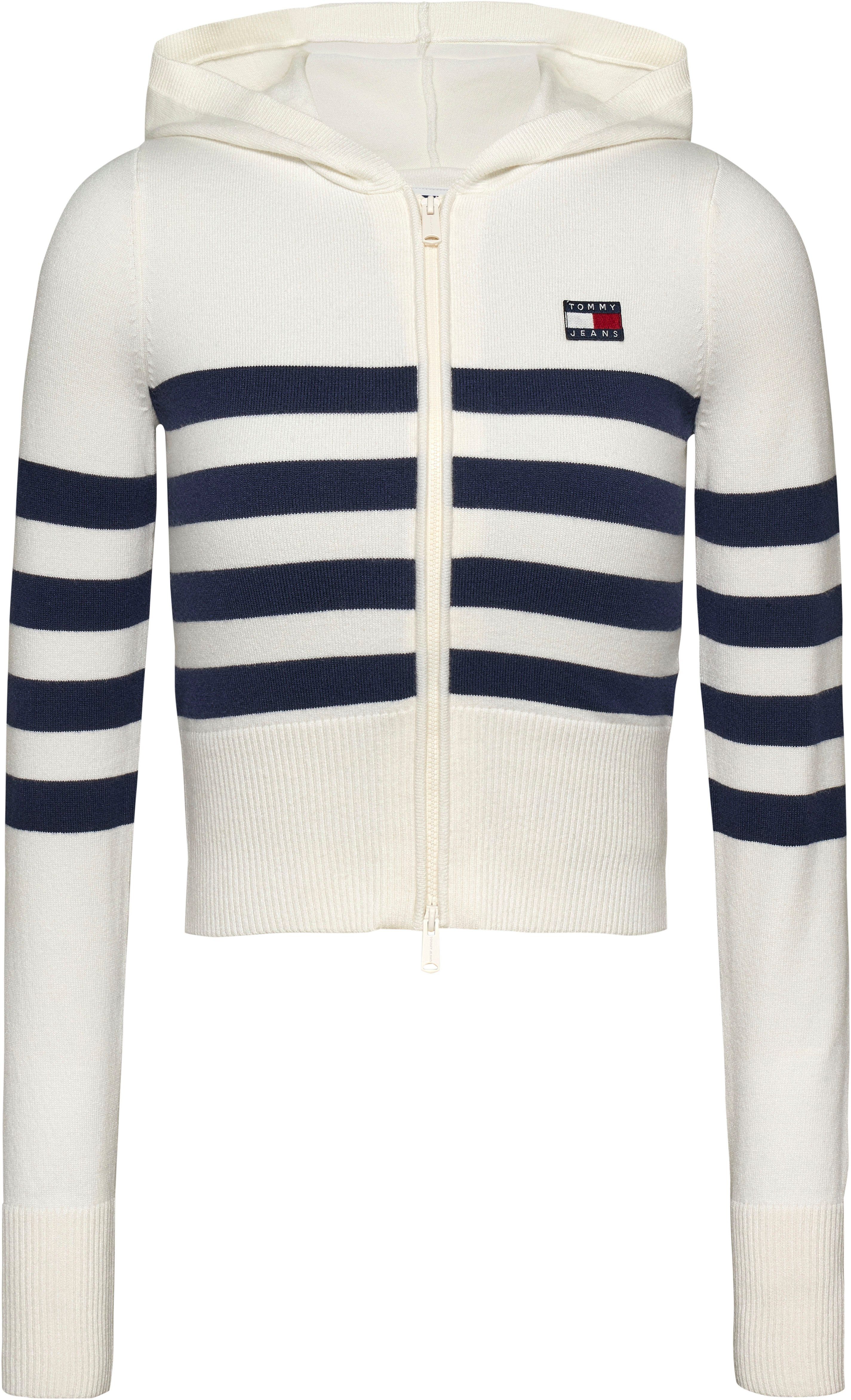 TOMMY JEANS Sweatvest TJW STRIPE ZIP THRU BADGE HOOD