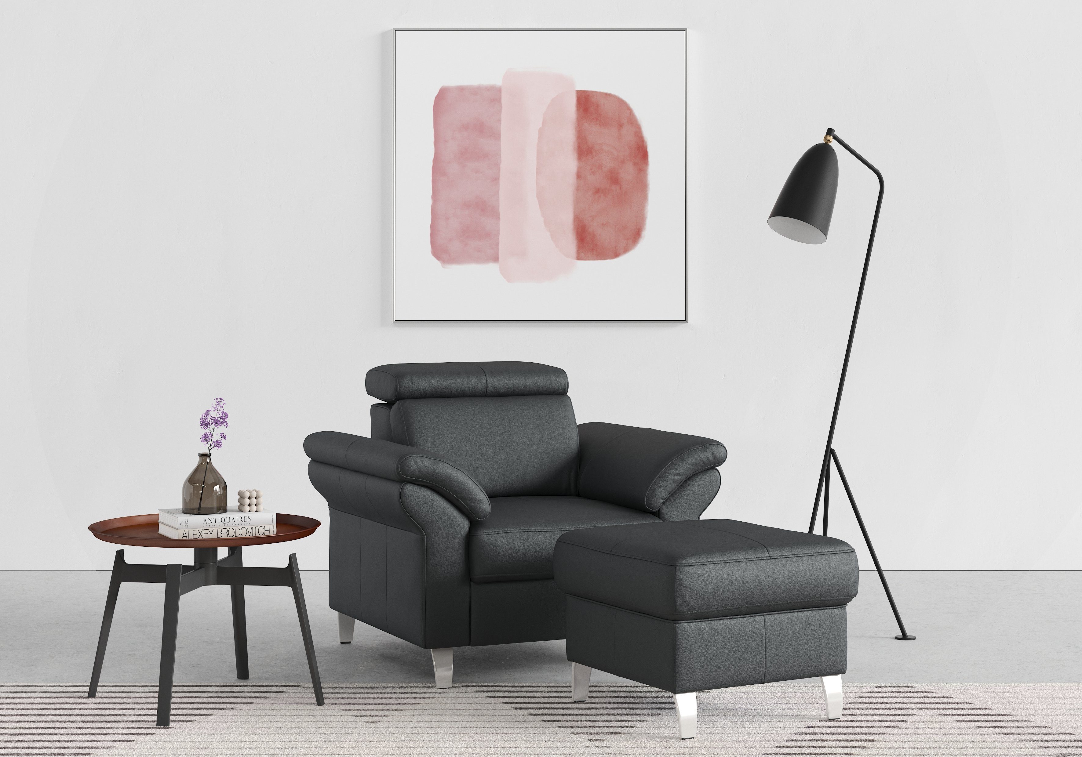 sit&more Fauteuil Arngast met binnenvering en verstelbare hoofdsteun