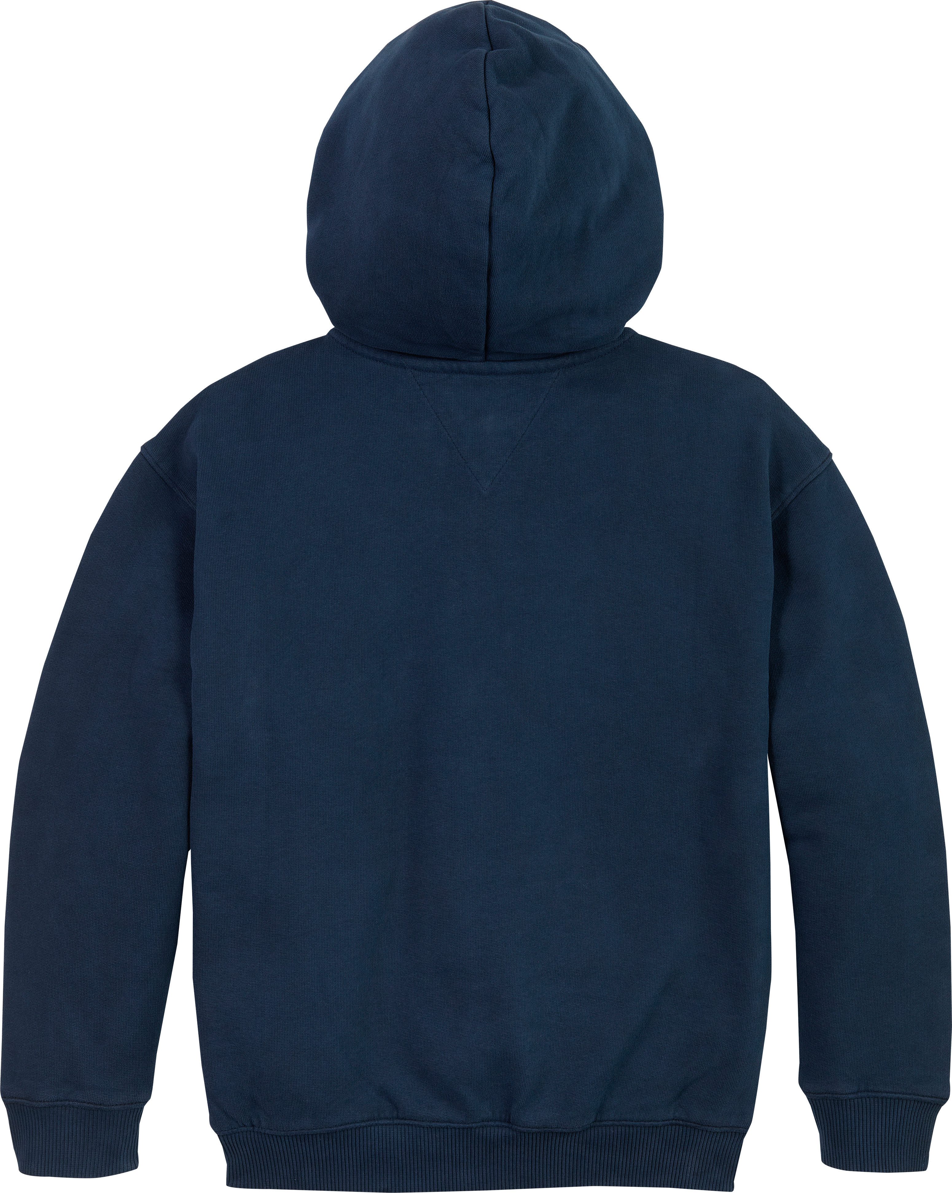 Tommy Hilfiger Capuchonsweatvest TONAL FLAG EMB ZIP HOODIE voor kinderen tot 16 jaar, met capuchon