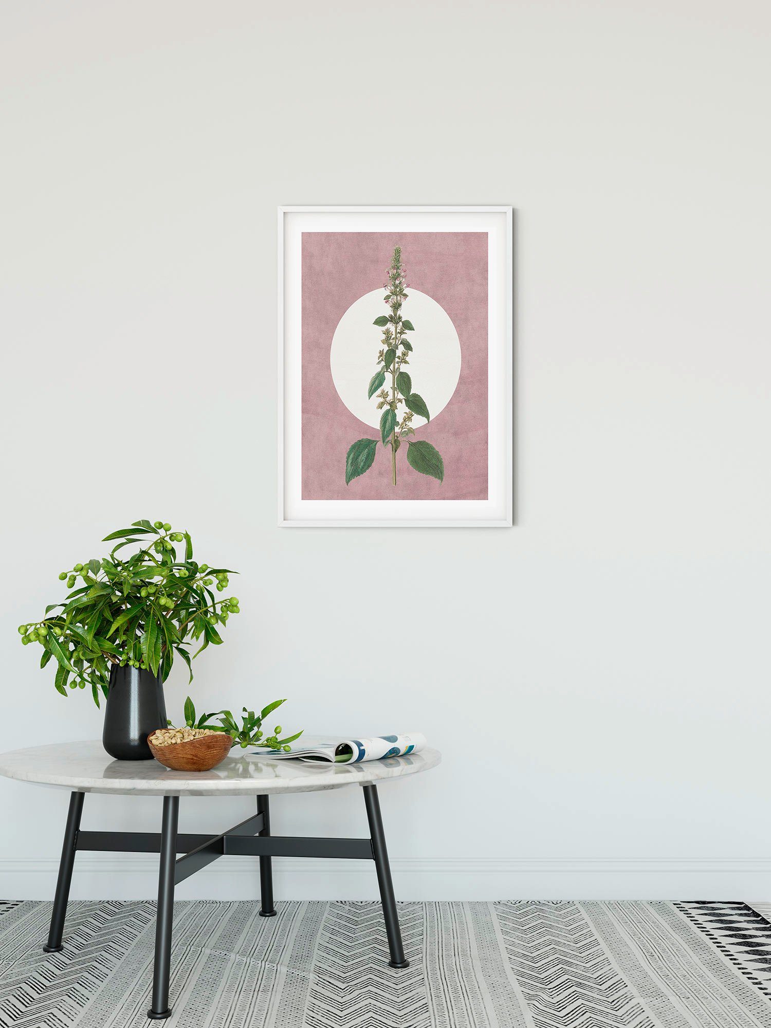 Komar Wanddecoratie Menthe en Croissance Wanddecoratie - zonder lijst (1 stuk)