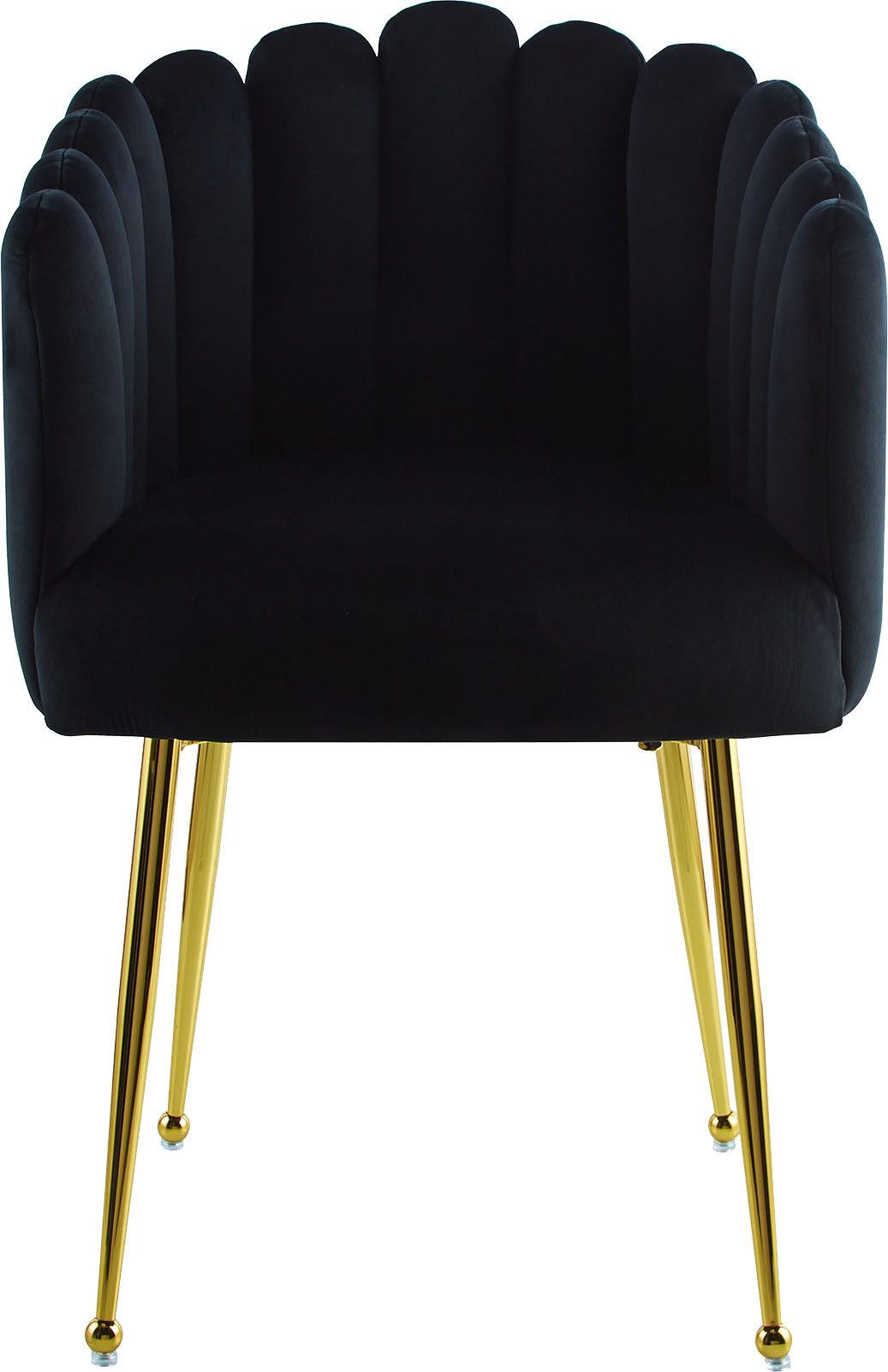 Kayoom Stoel Muna 125, BESTSELLER! opvallende rug-/armleuning in schelpvorm opvallende gevlochten rugleuning, fluwelen bekleding, goudkleurige poten (1 stuk)