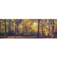 spiegelprofi gmbh artprint op linnen autumn forest exclusieve artprint, gedessineerde randen (1 stuk) multicolor