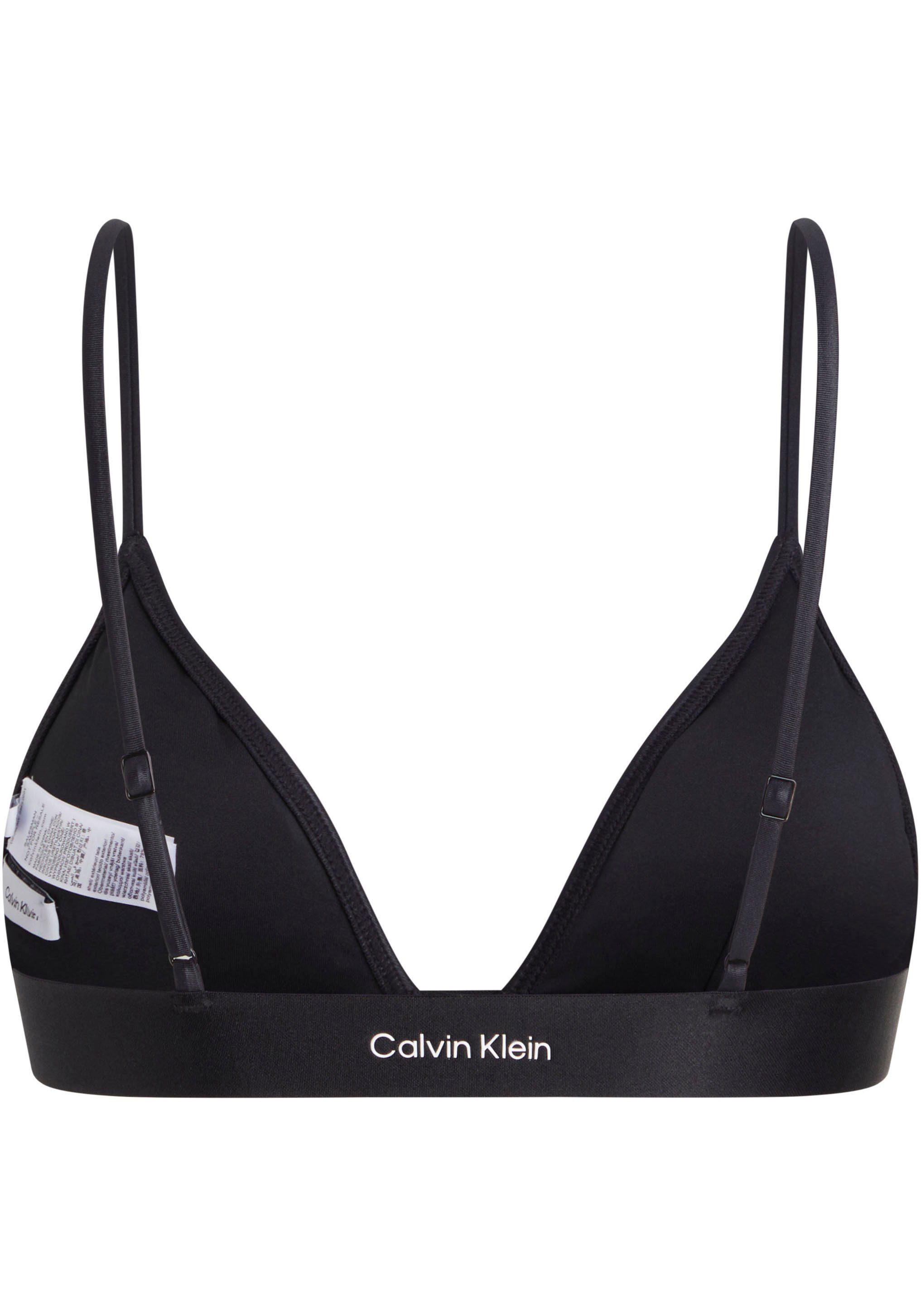 Calvin Klein Swimwear Triangel-bikinitop TRIANGLE-RP met een lichte glans