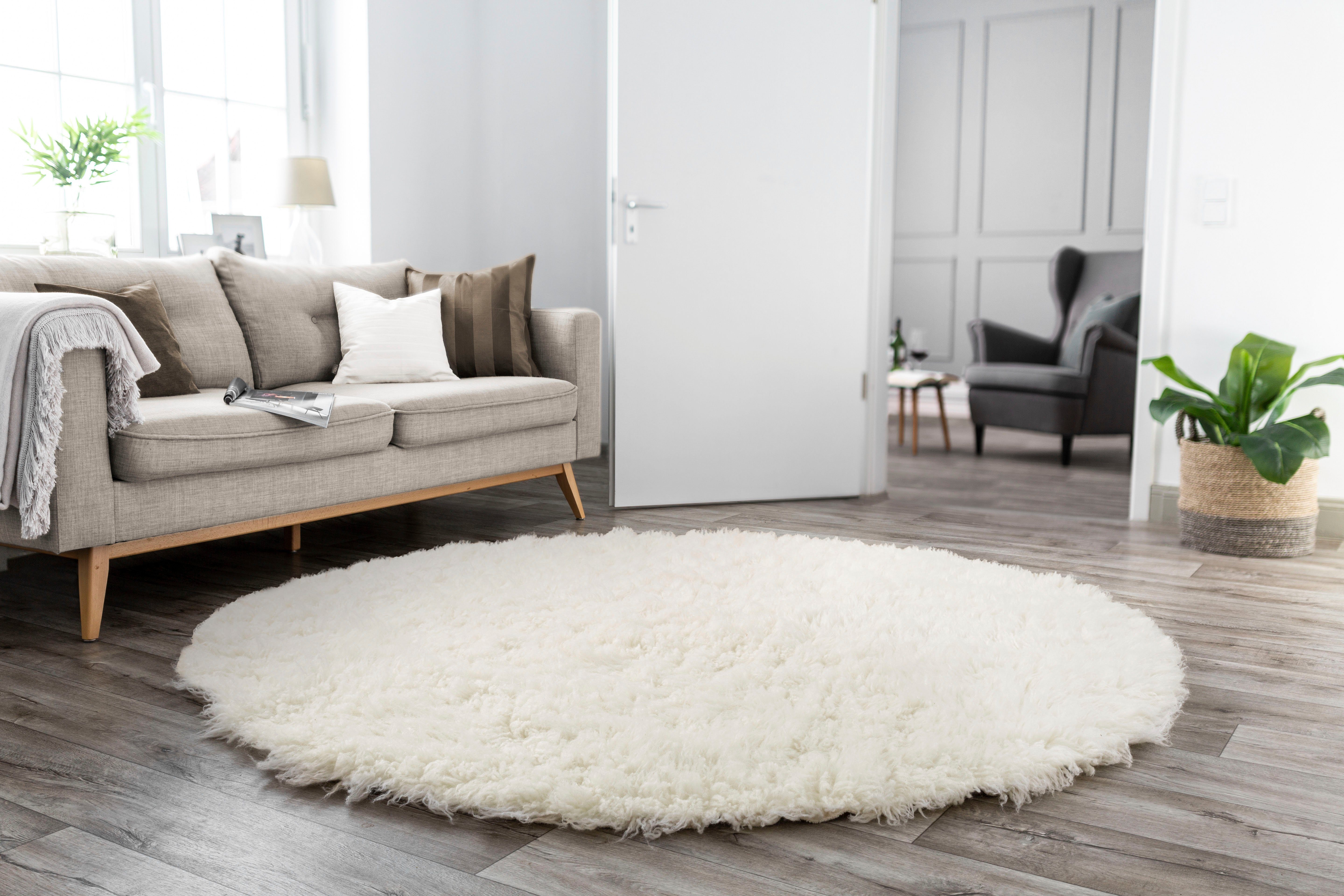 THEKO Wollen kleed FLOKOS 1250 origineel griekse flokati, hoge pool, unikleuren, zuivere wol