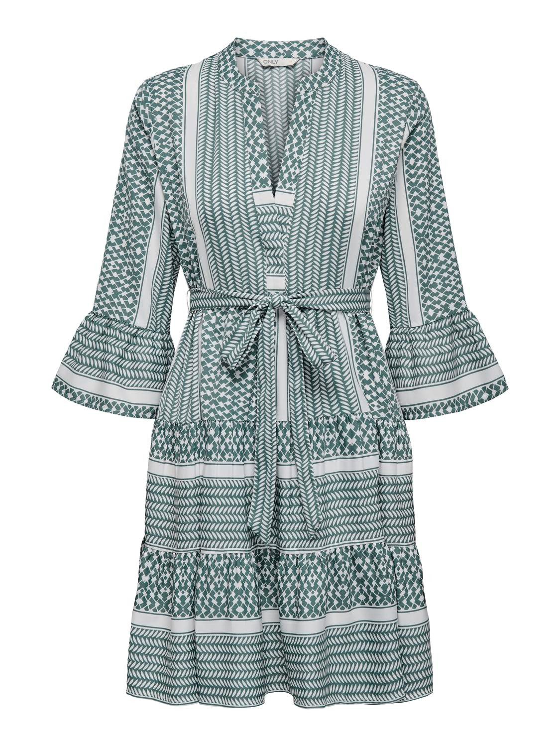 Only Tuniekjurk ONLATHENA LIFE 3/4 SHORT DRESS WVN NOOS