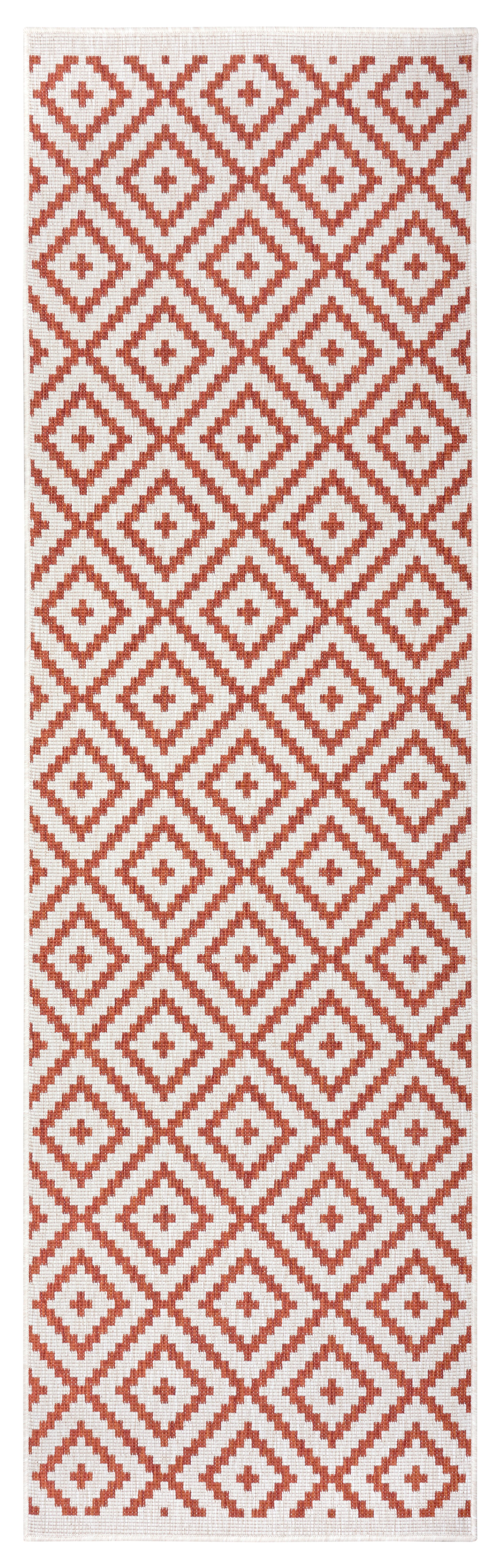 my home Loper Ronda tweezijdig te gebruiken kleed Sisal-look, platweefsel, in- en outdoor, geometrisch boho design