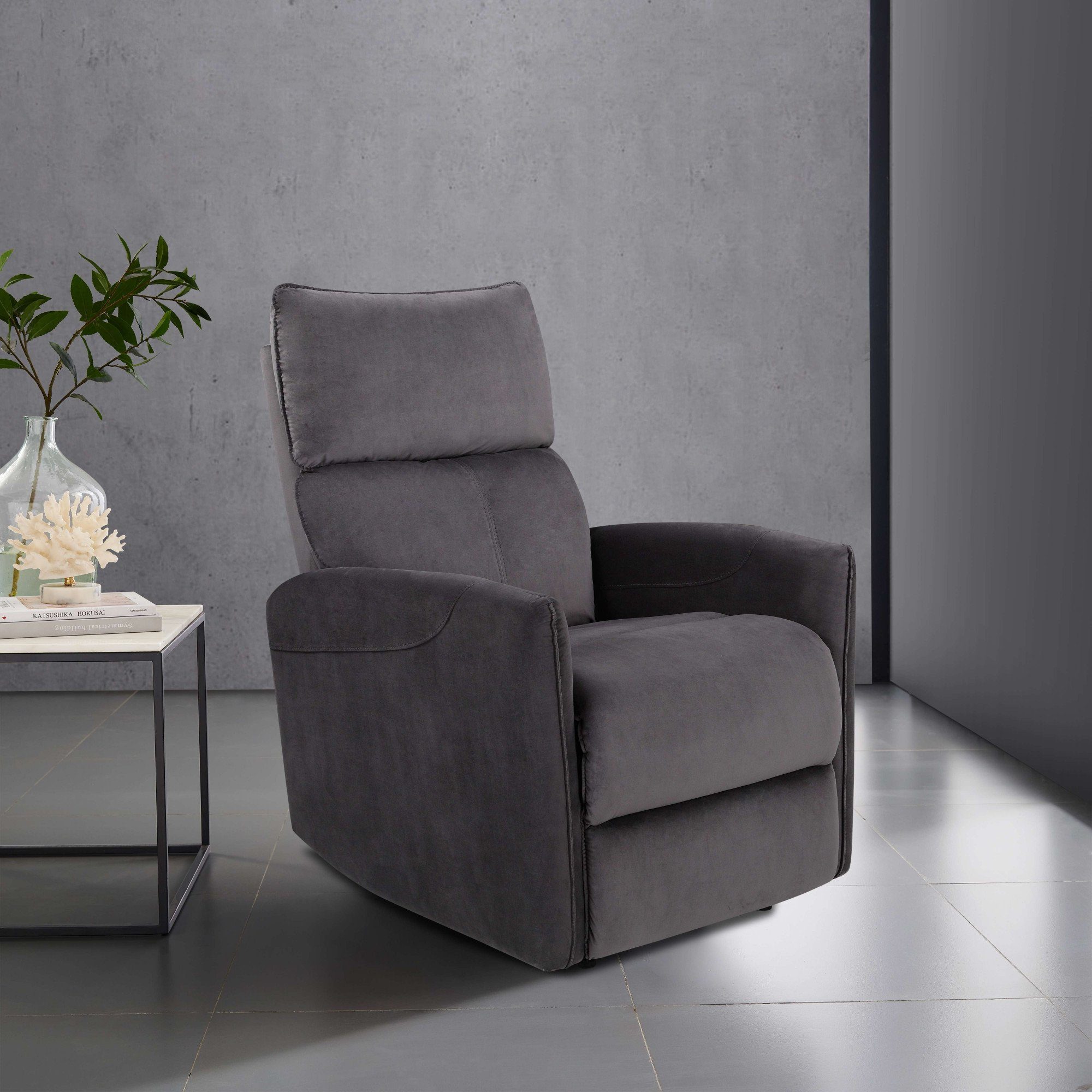 Places of Style Relaxfauteuil Pineto, Fernsehsessel mit Liegefunktion