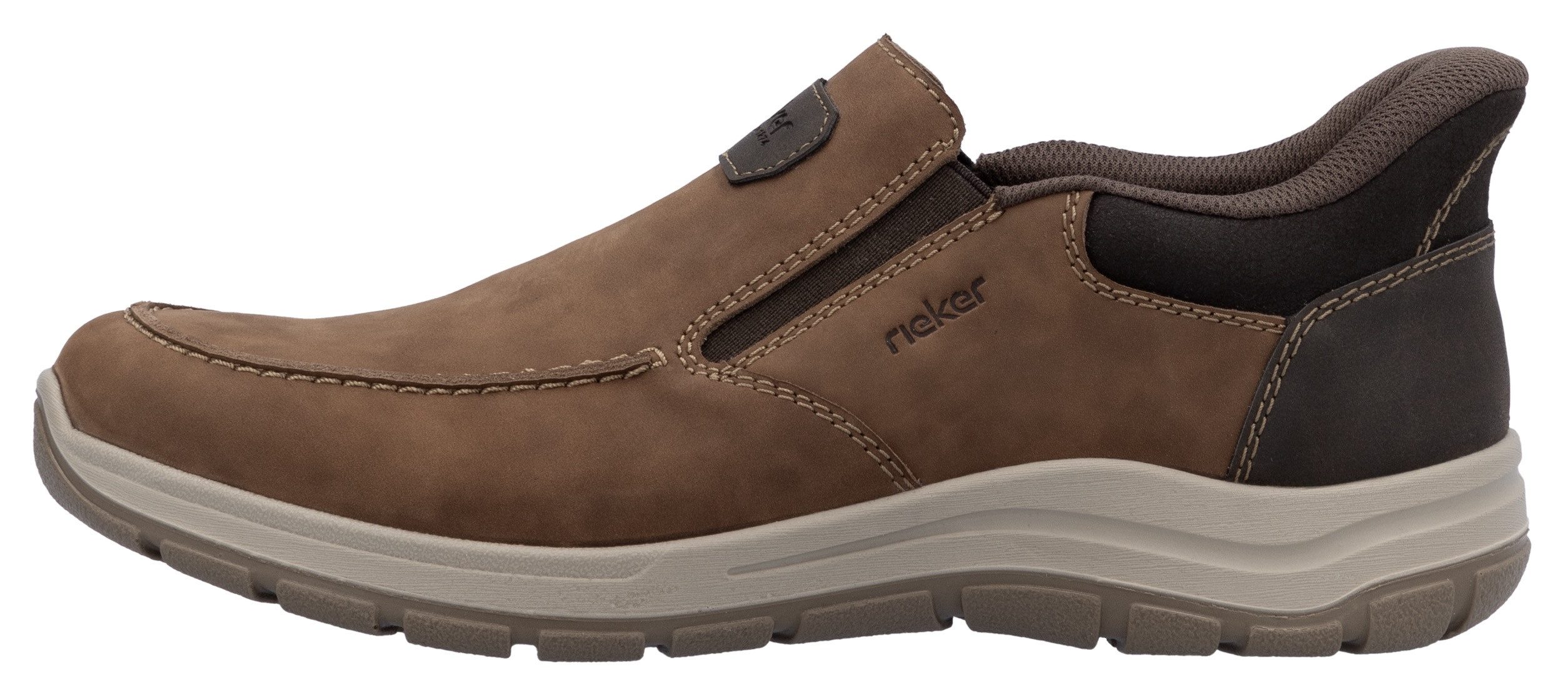 Rieker Slip-on sneakers , slipper, vrijetijdsschoen, lage schoen met elastische band en zachte binnenzool