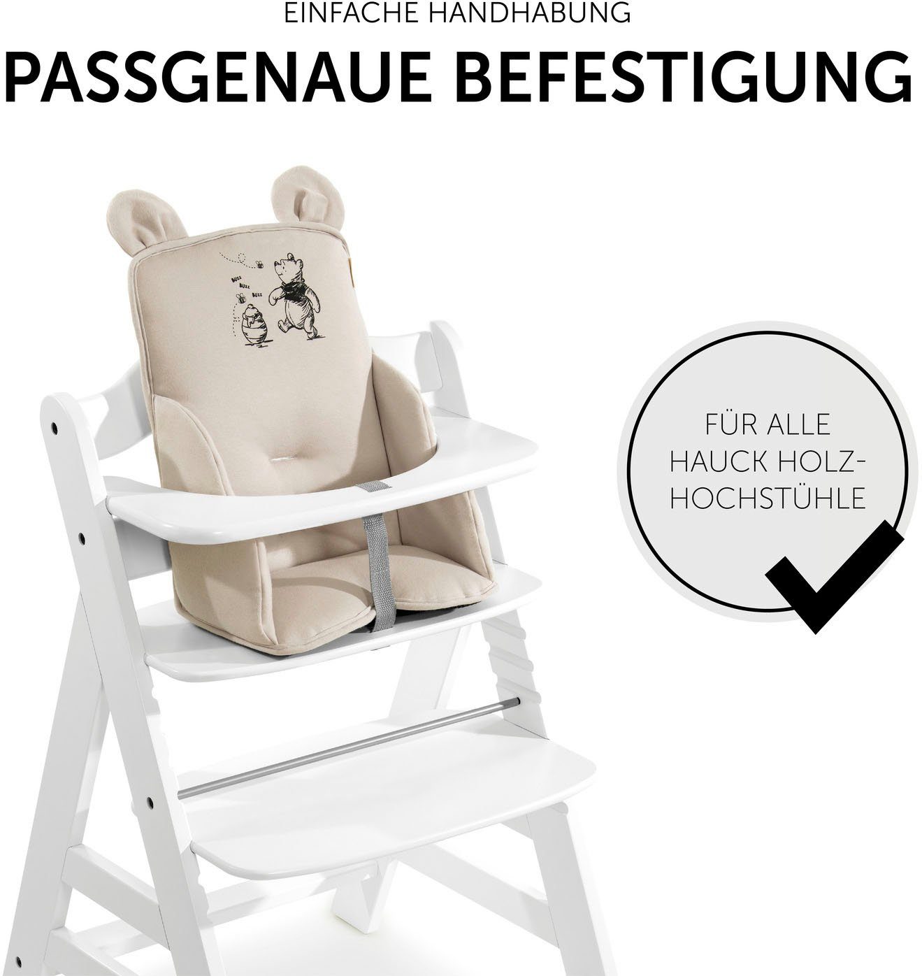 Hauck Stoelverkleiner Alpha Cosy Select, Winnie the Pooh beige